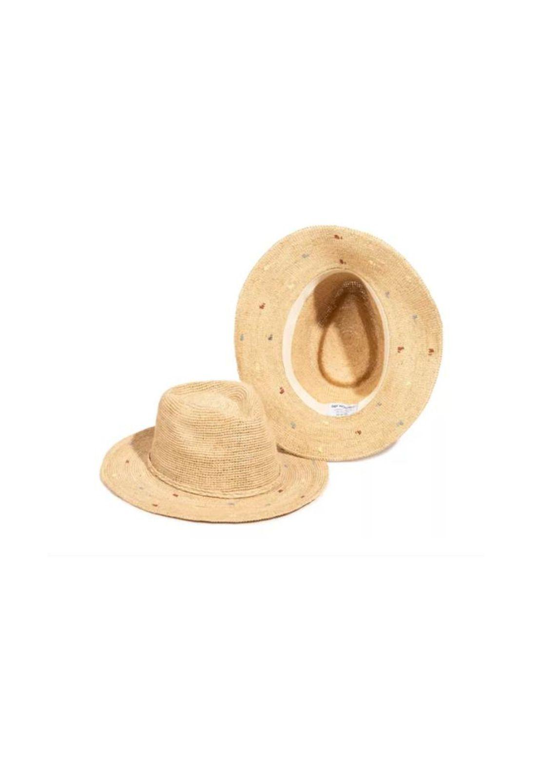 Sombrero de Playa Portofino Dryhood Cómodo y Elegante Café-1