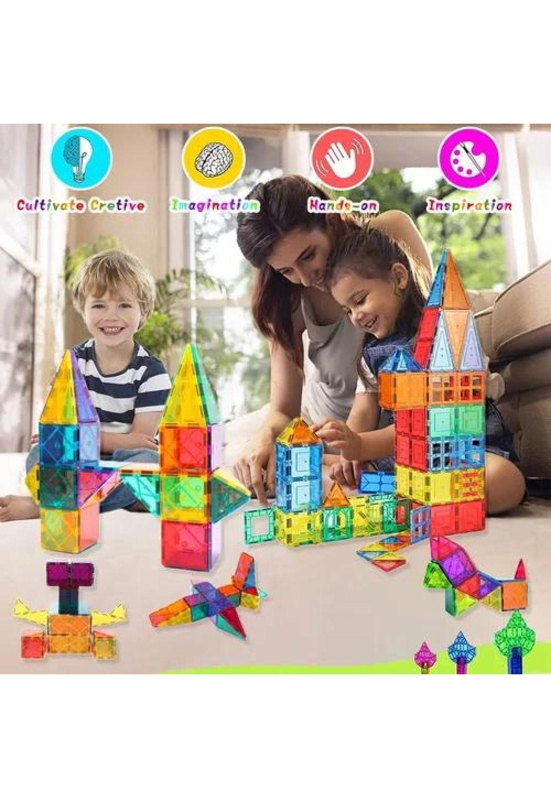 Bloques magnéticos 22 piezas, construcción para niños multicolor-5