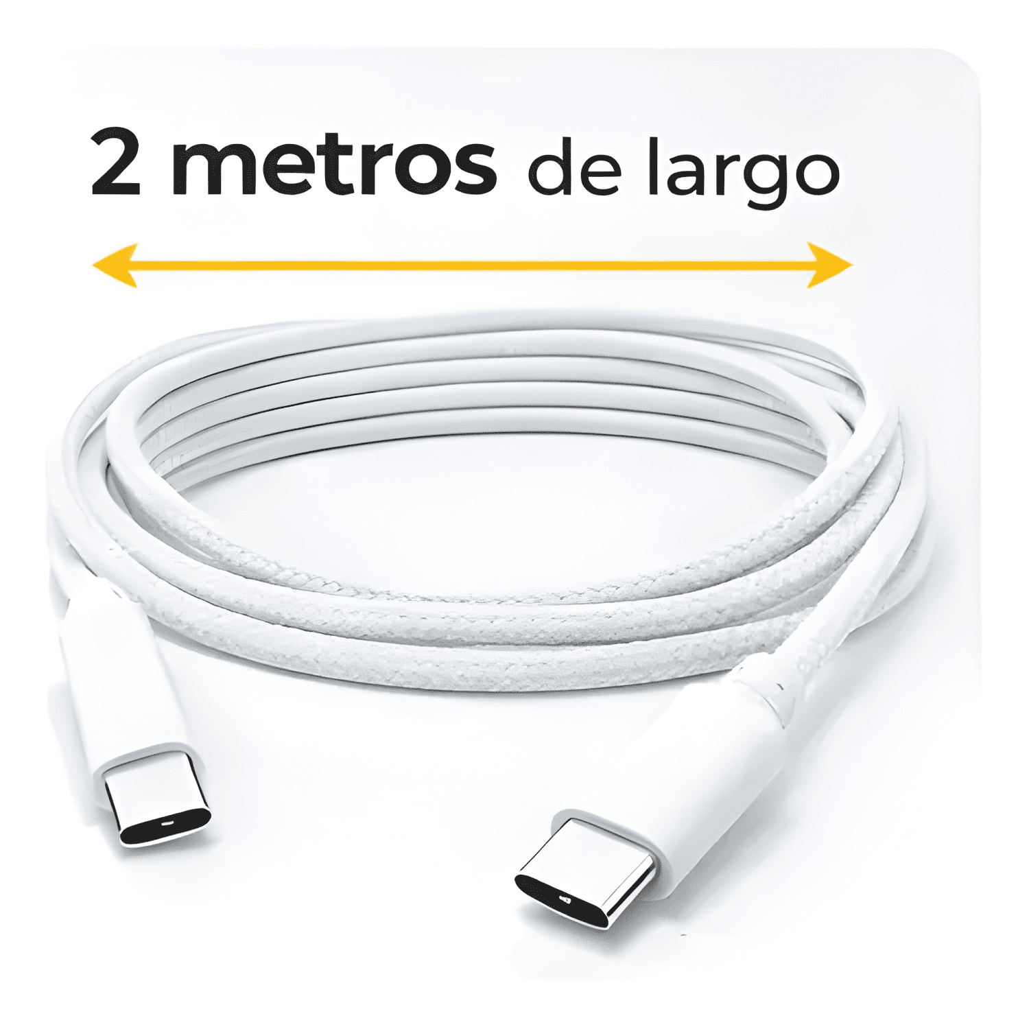 Cable USB c a USB c 2 m 60w carga rápida PD nylon trenzado-3