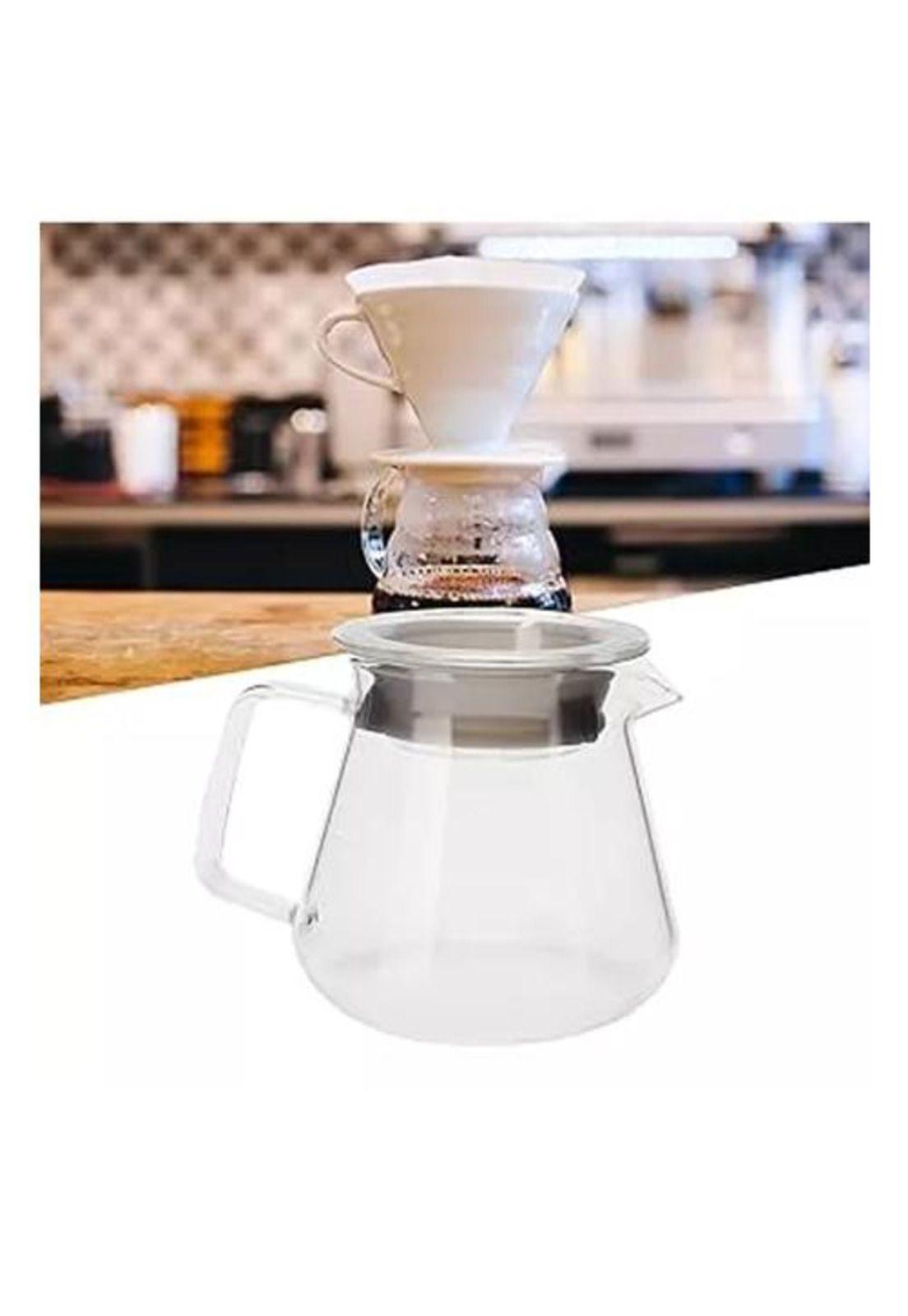 Juego de Tetera - 600 ml, Café, Gotero, Incluye 40 Filtros para Té Infusión-4