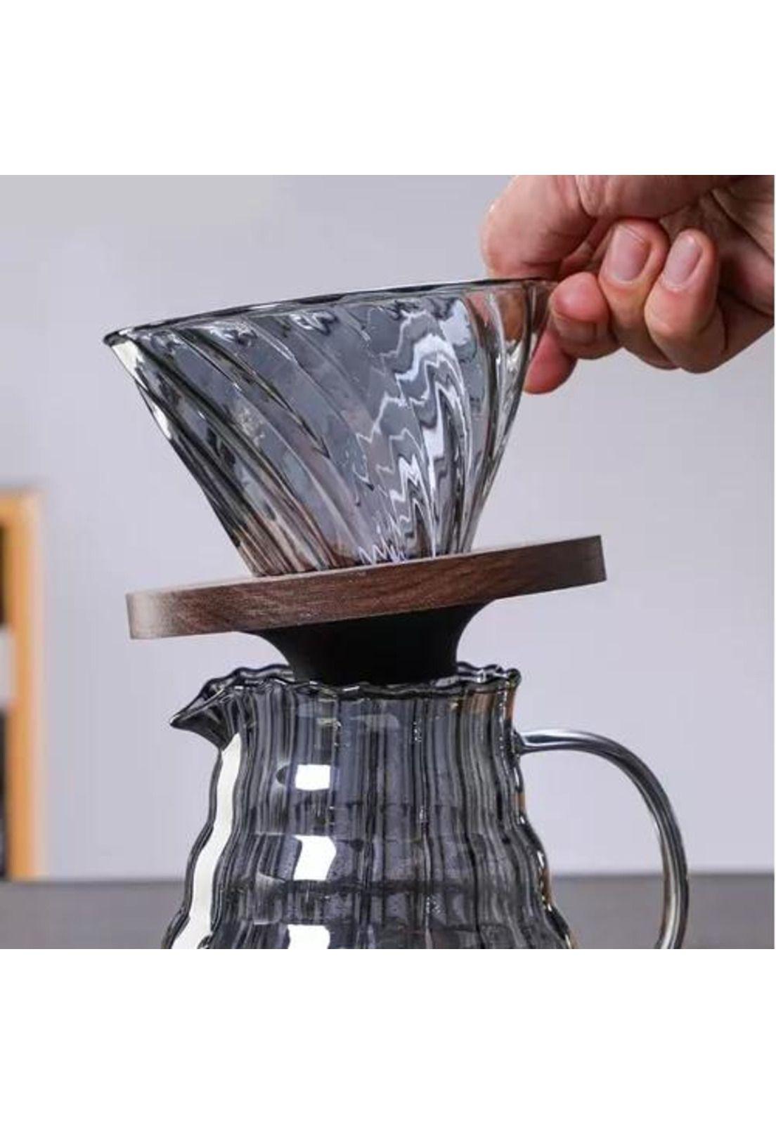 Juego de Tetera - 600 ml, Café, Gotero, Incluye 40 Filtros para Té Infusión-6