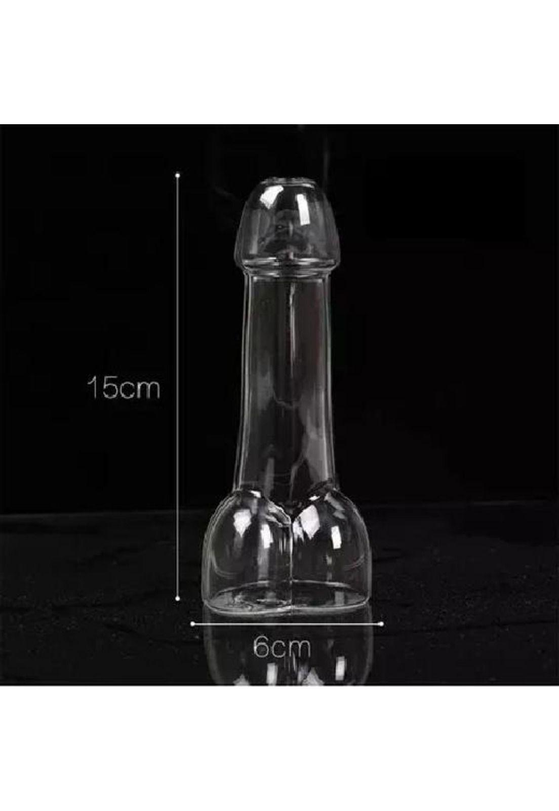 Pack 12 Vasos Tipo Pene Vidrio Cocteles-2