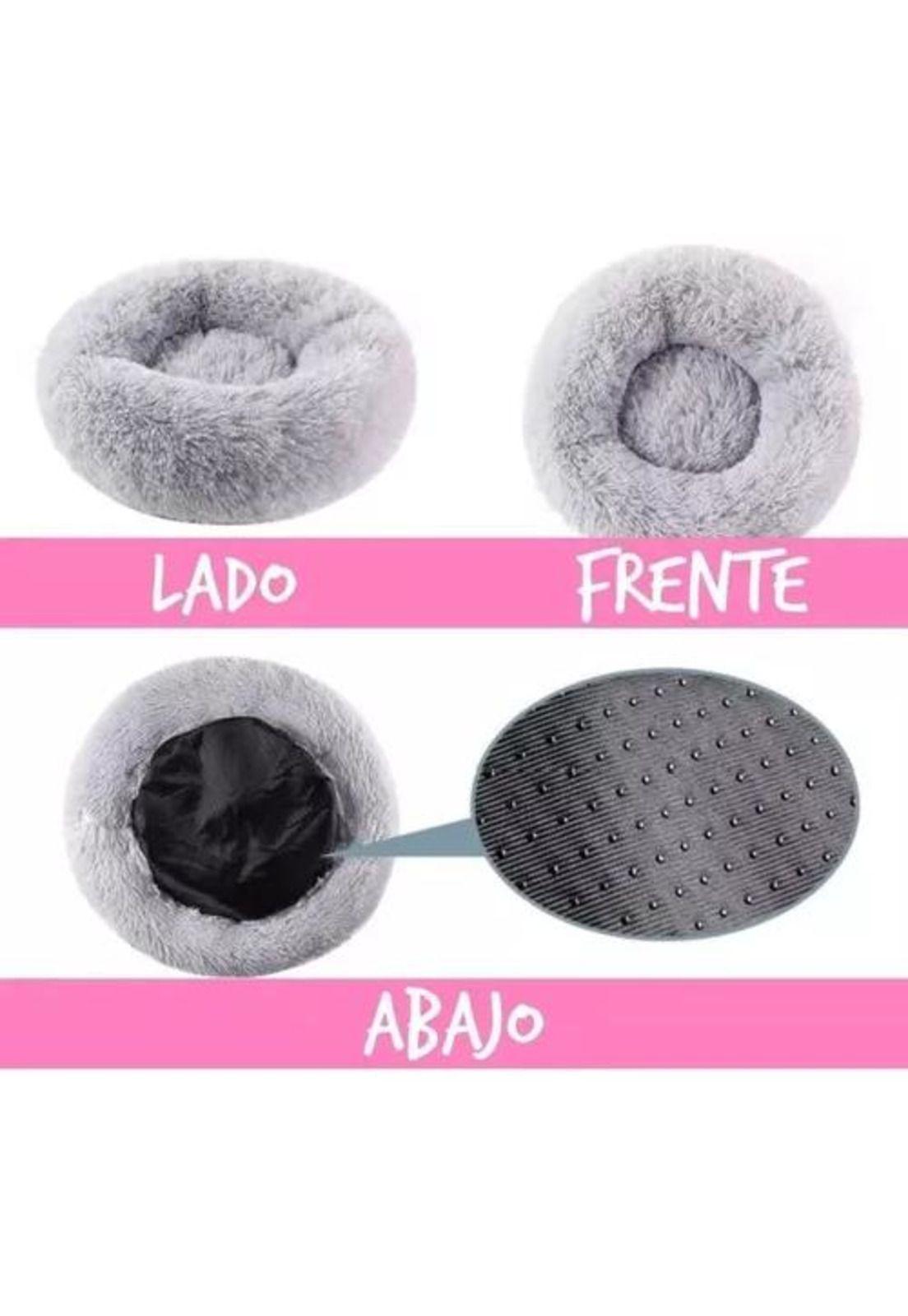 Cama para mascotas antiestrés 90 cm talla XXL negro-3