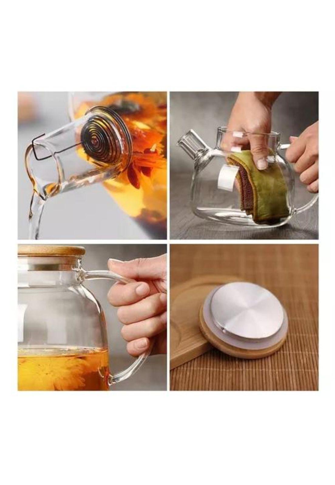 Tetera para Té - Vidrio Borosilicato, Resistente al Calor/frío, 1 L-5