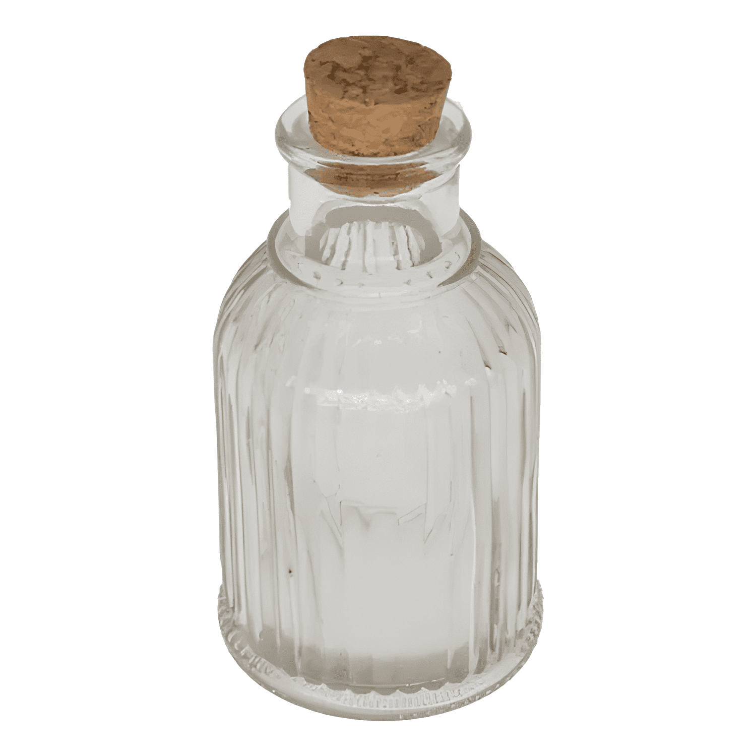 Pack 24 botellitas vidrio tapa corcho acanalada 150 ml-0