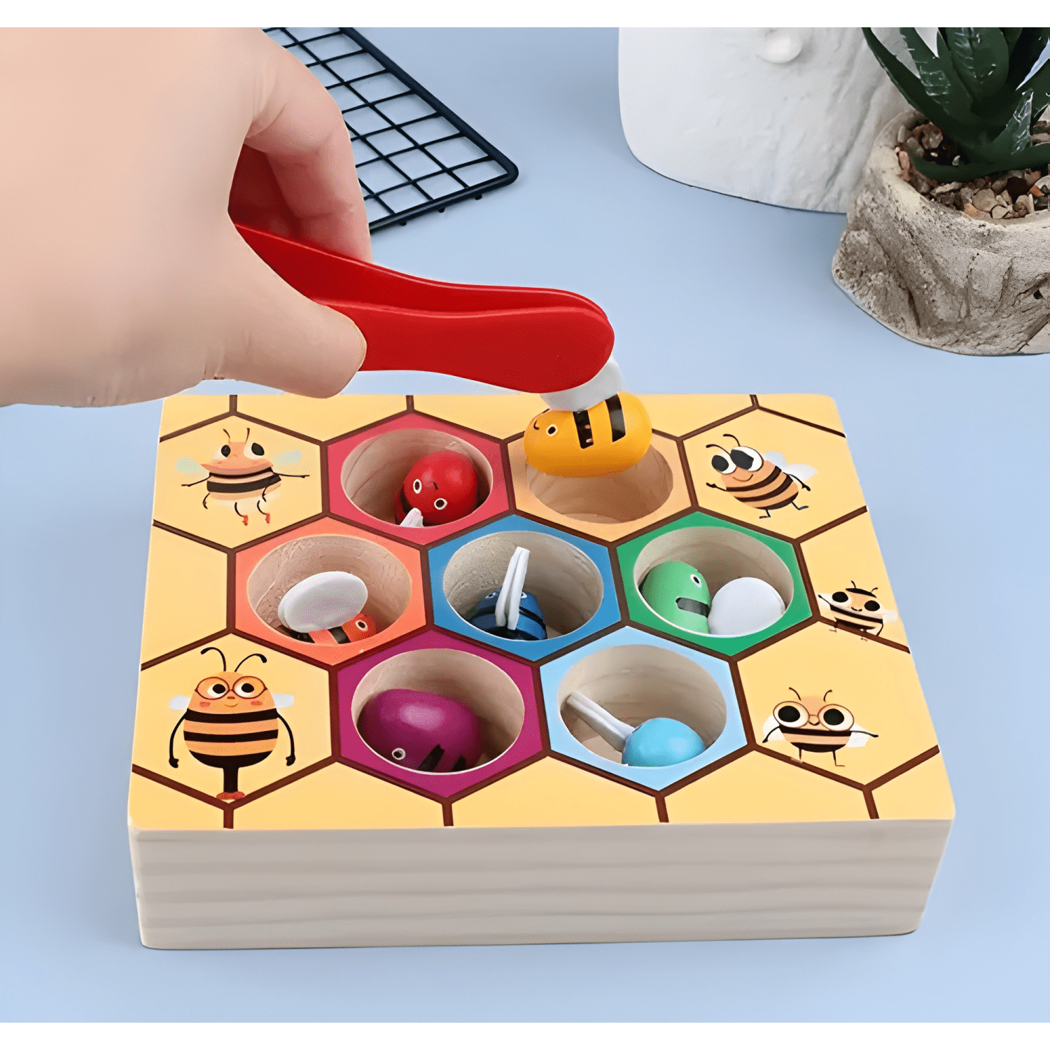 Clasificación de color abejas juego didáctico para niños #2-1