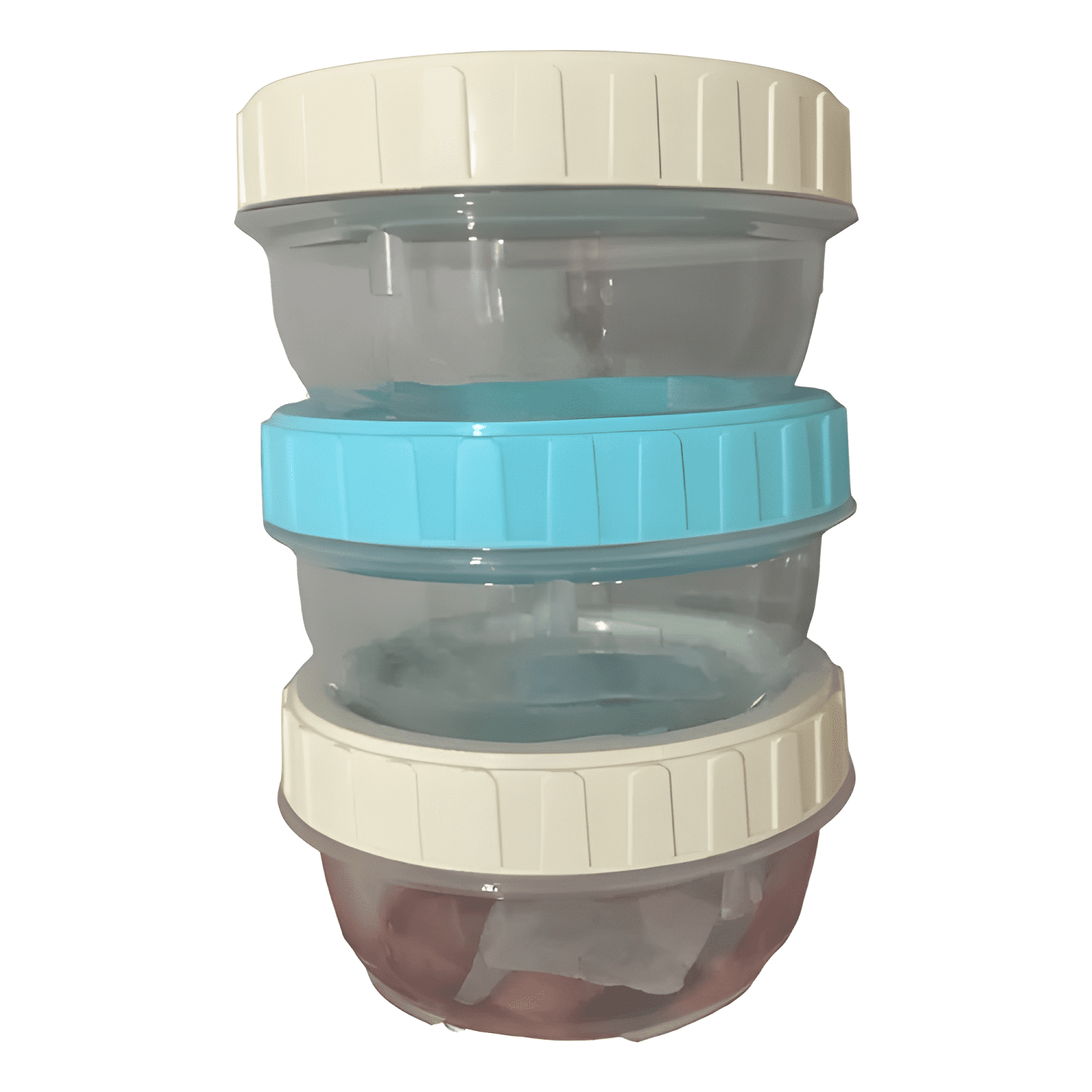 Pack 10 frasco pote mini plástico con tapa 50 ml #1-0