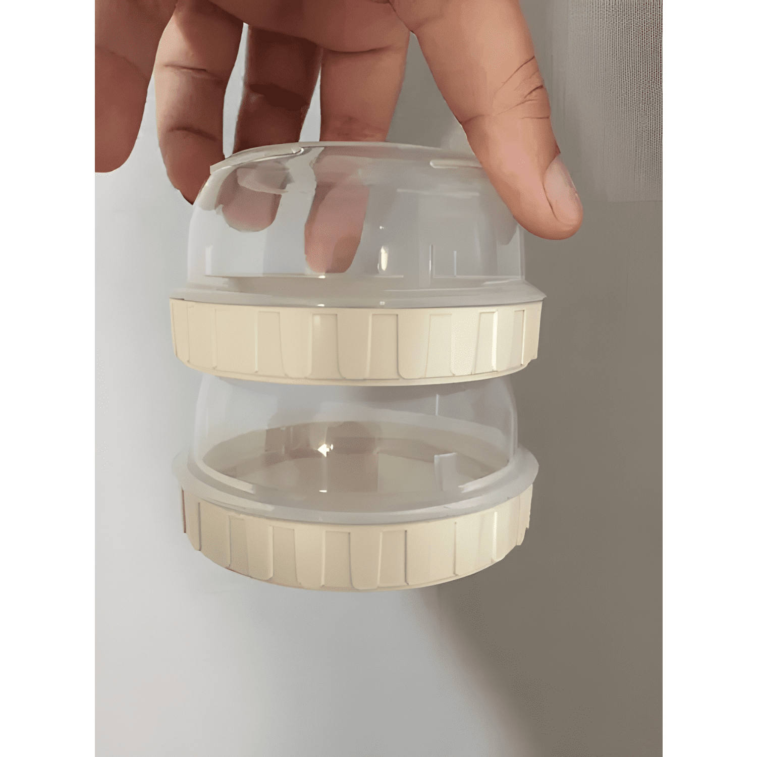 Pack 10 frasco pote mini plástico con tapa 50 ml #1-3