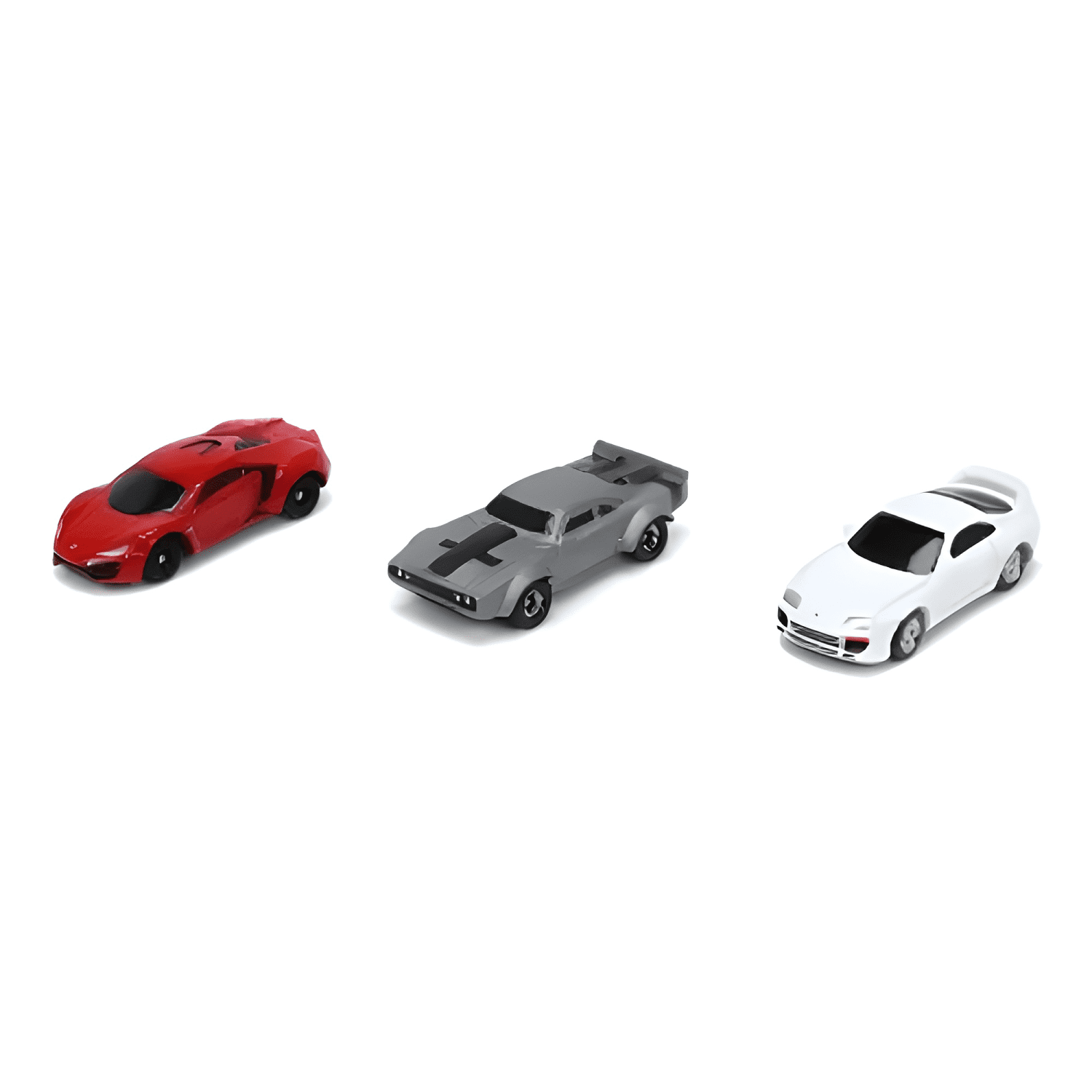 Nano Fast and Furious Lykan / Supra escala 1:64 rojo-2