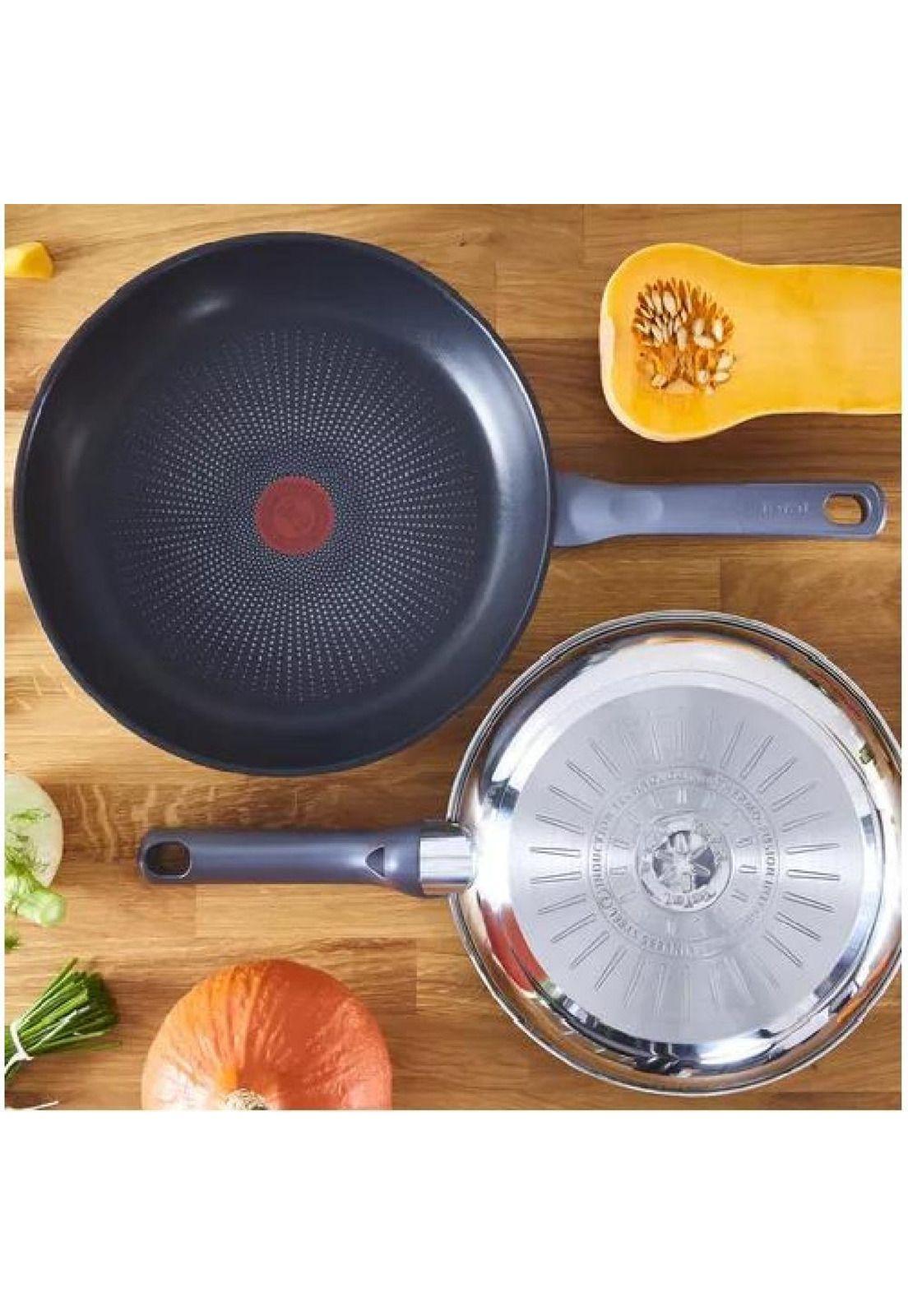 Set de sartenes 24/28 cm Daily Cook, color plateado-3
