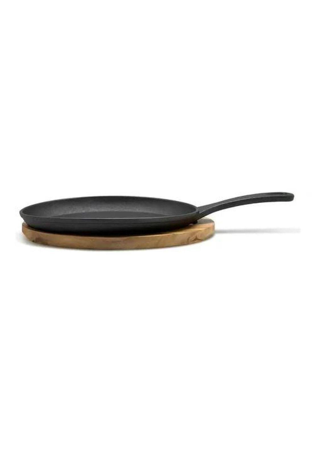 Plato ovalado de hierro fundido, Black Bull, color negro-1