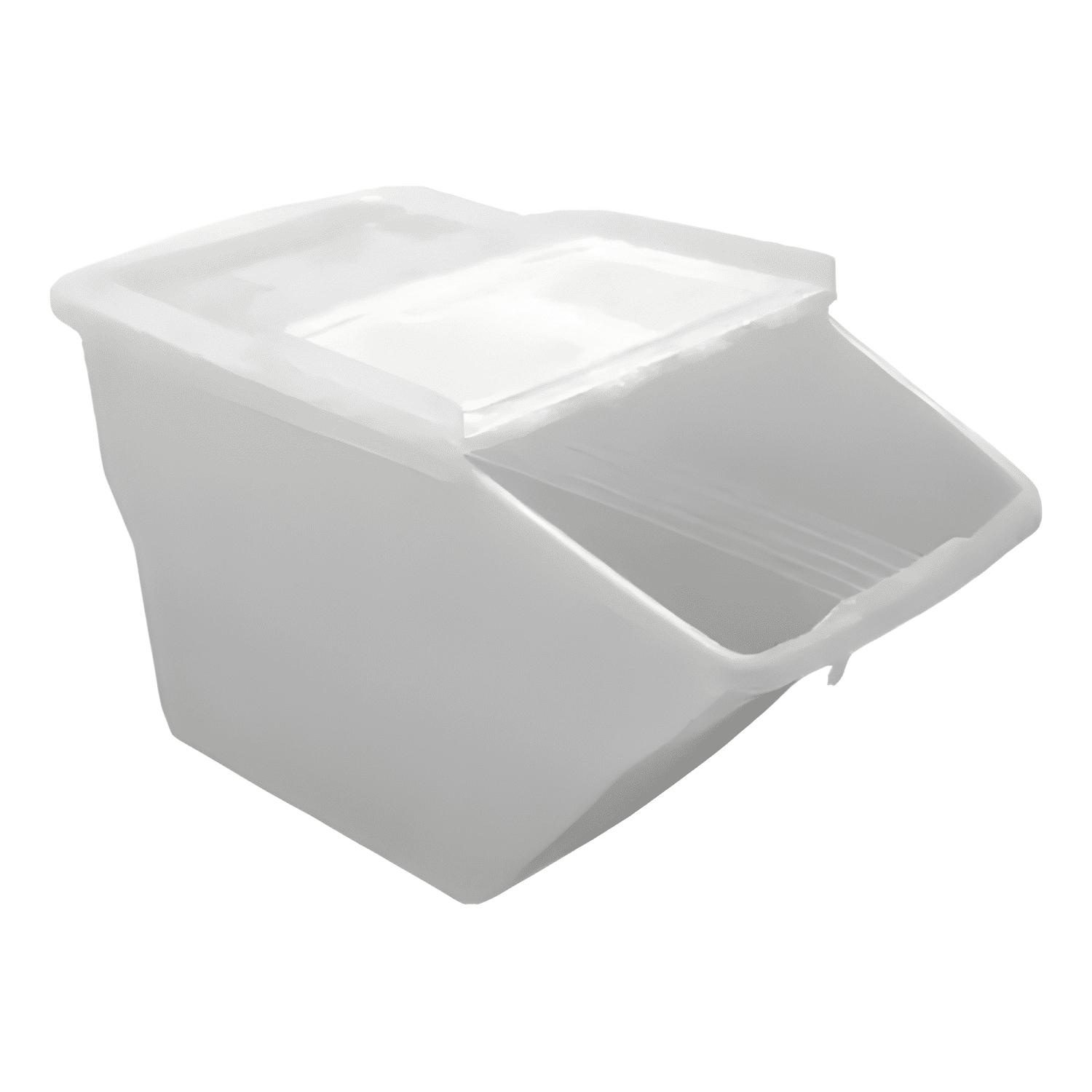 Contenedor caja plástica para alimentos 24 L, transparente-0