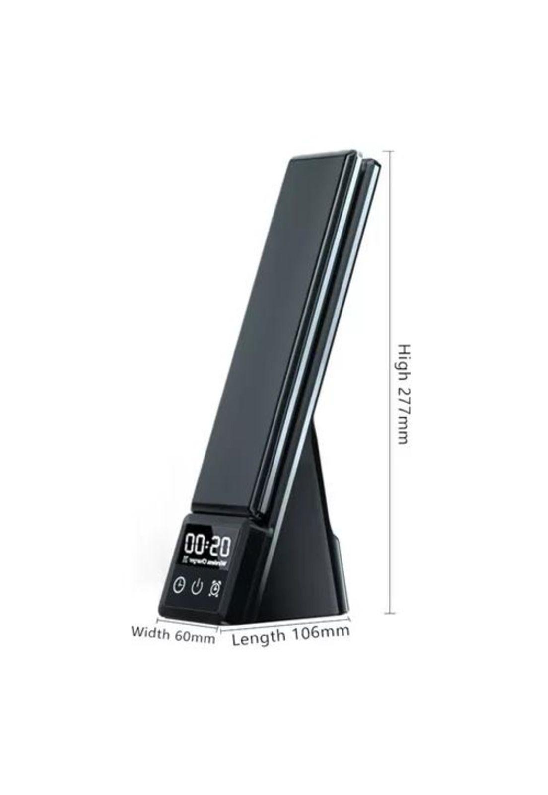 Estación de carga inalámbrica para iPhone 15W + lámpara 3 en 1, negro-4