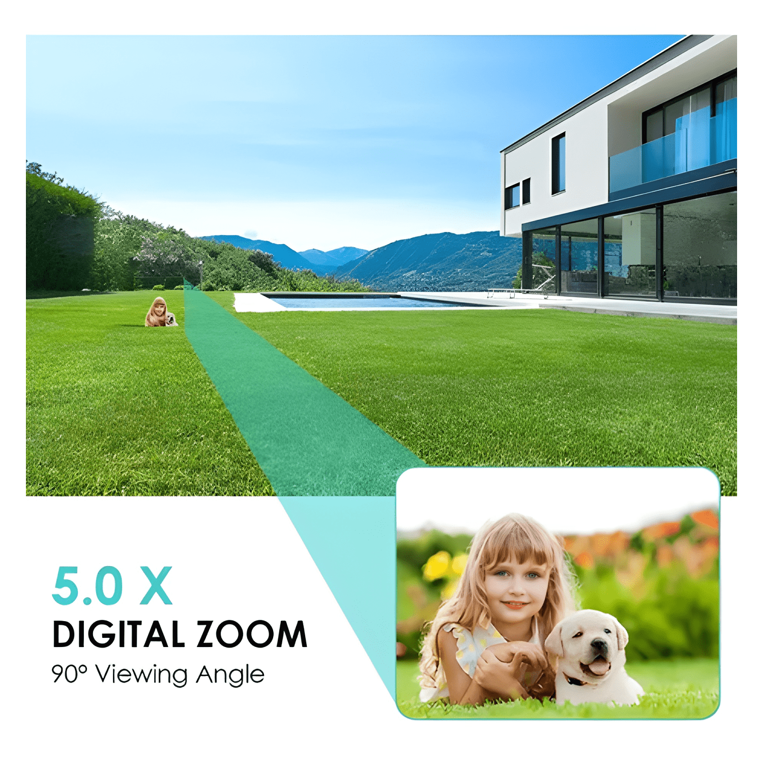 Smart Camara Ip Wifi Alarma Exterior Anti Agua Ip66 Blanco-3