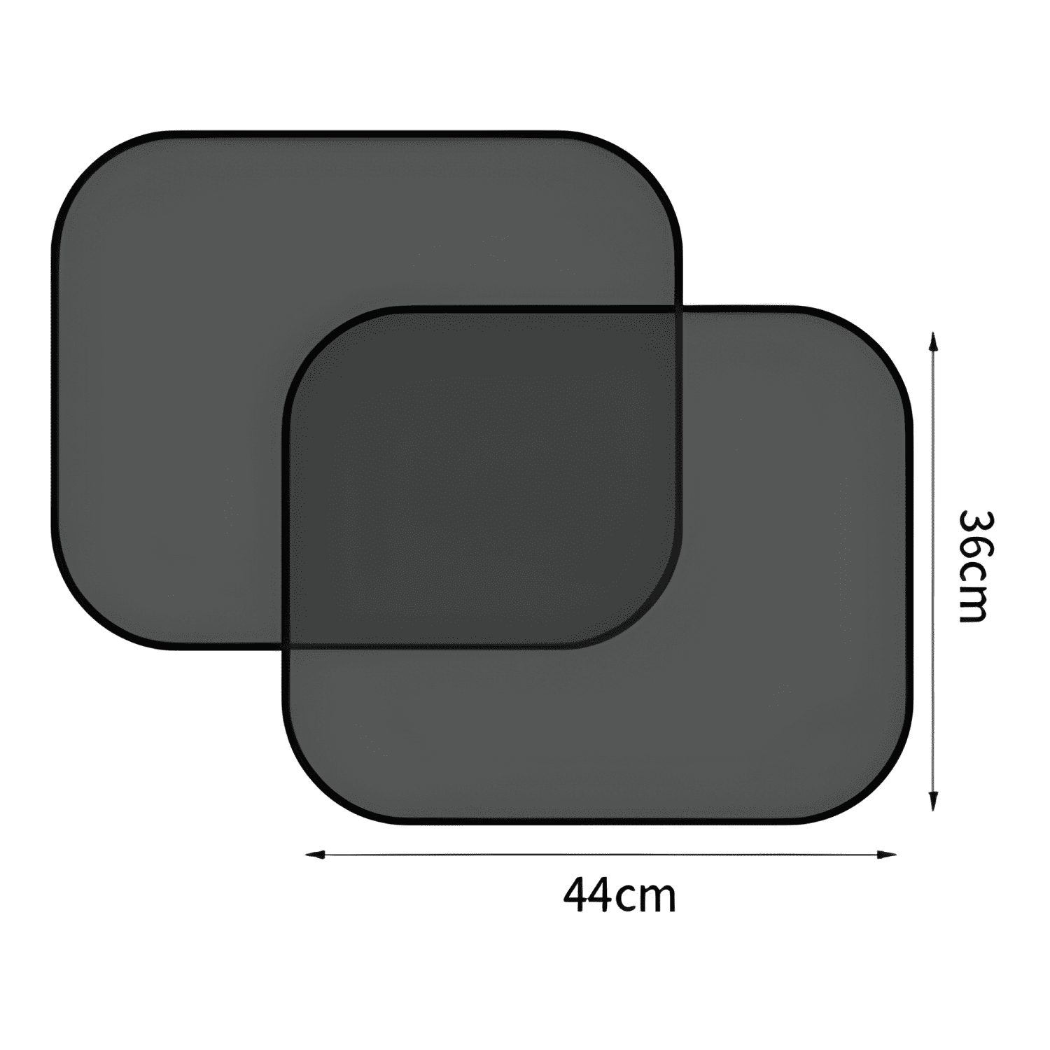 Tapa Sol Protector Auto para Ventanilla Lateral 36cmx44cm X2-3
