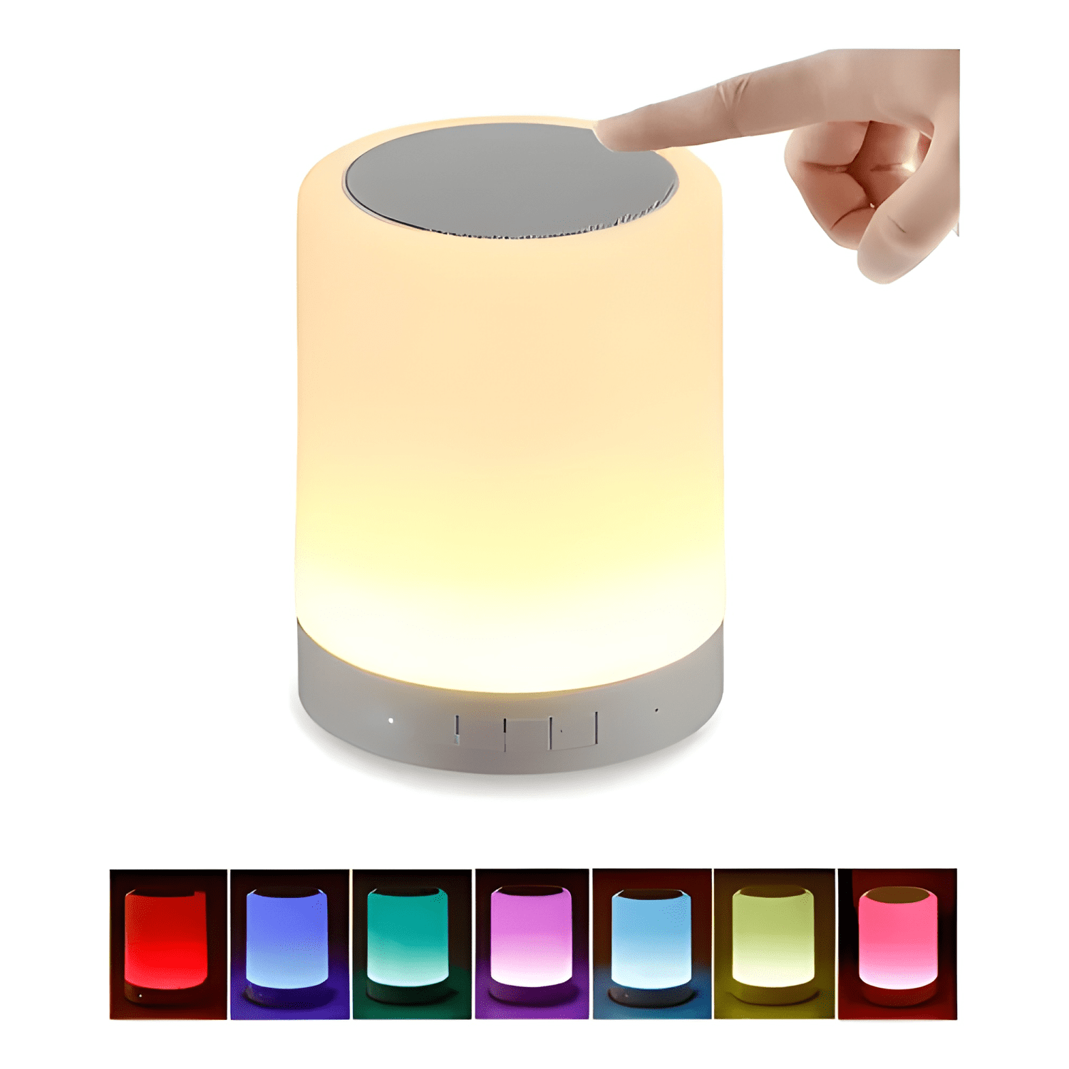 Parlante altavoz bluetooth con luz recargable mp3 touch lamp-0