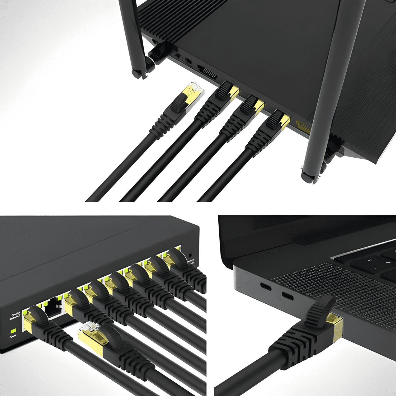 Cable Ethernet Cat 8 10m 40Gbps 2000MHz RJ45 Cobre-2