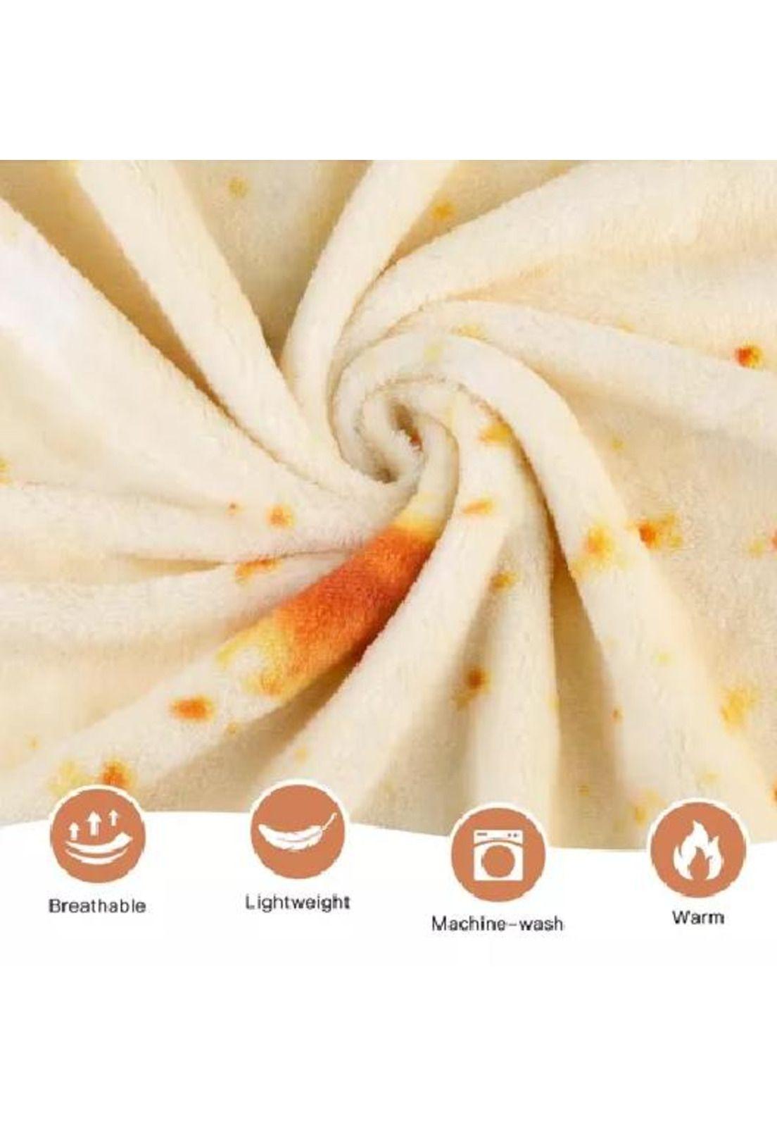 Manta decorativa suave franela para sillón piecera cama color beige-4