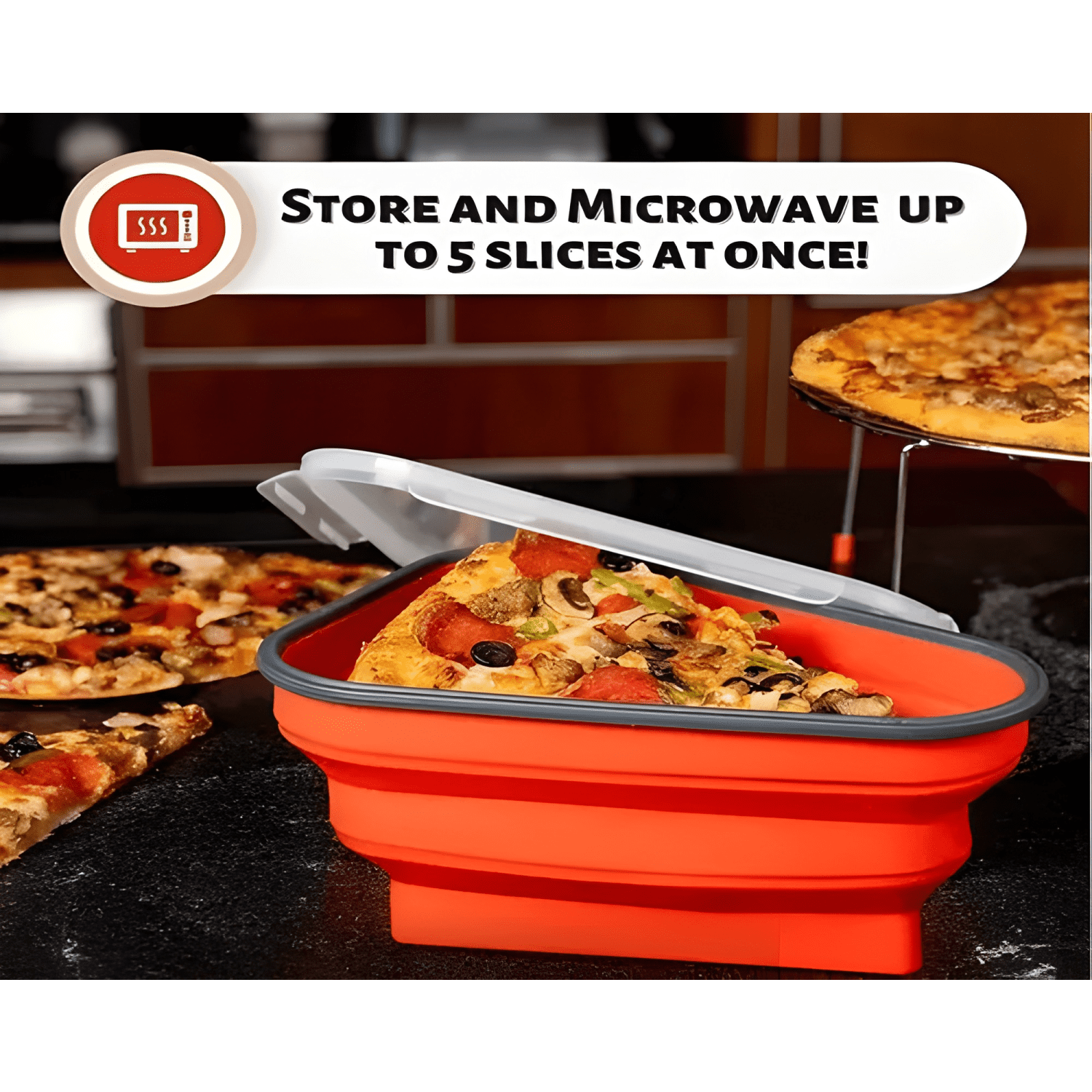 Contenedor de pizza reutilizable apto microondas-2
