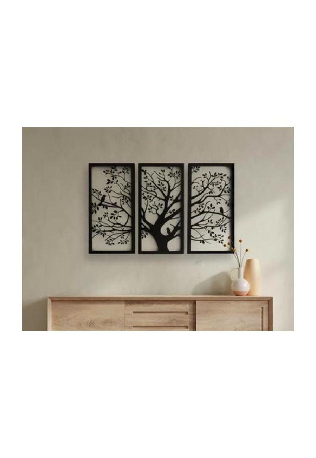 Cuadro decorativo tríptico de árbol de la vida-2