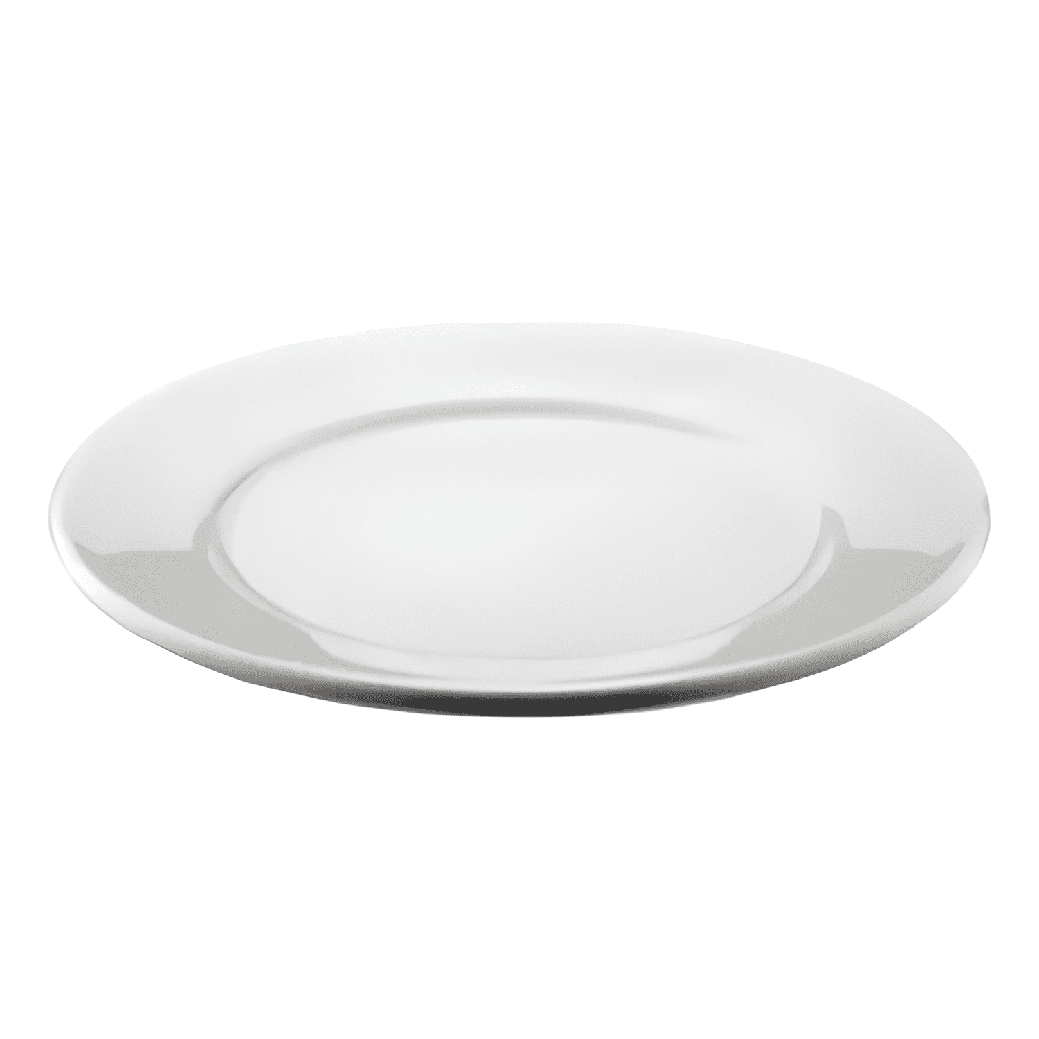 Set de 6 plato de policarbonato 15 cms Blanco-0