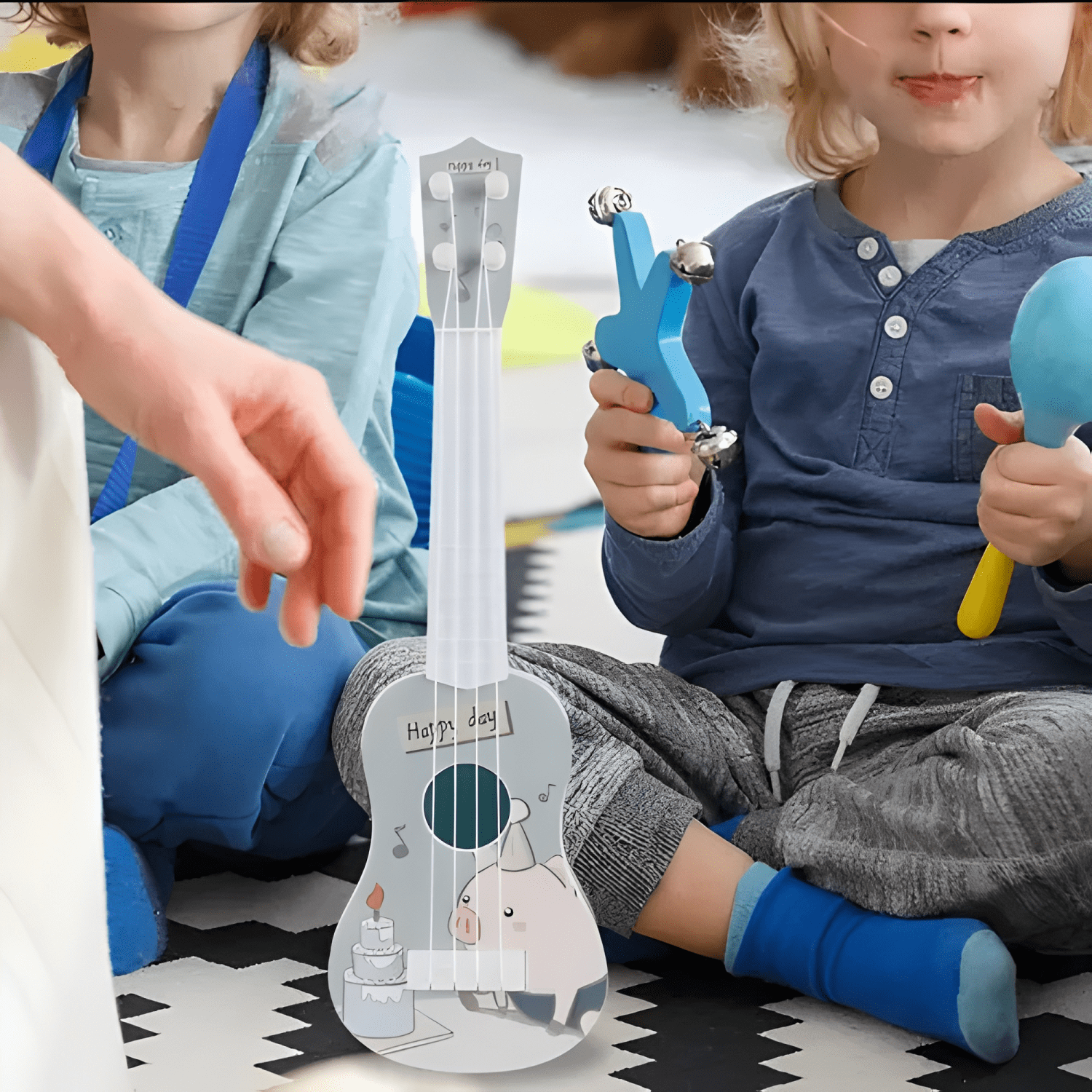 Guitarra, ukelele musical infantil para niño y niña-4