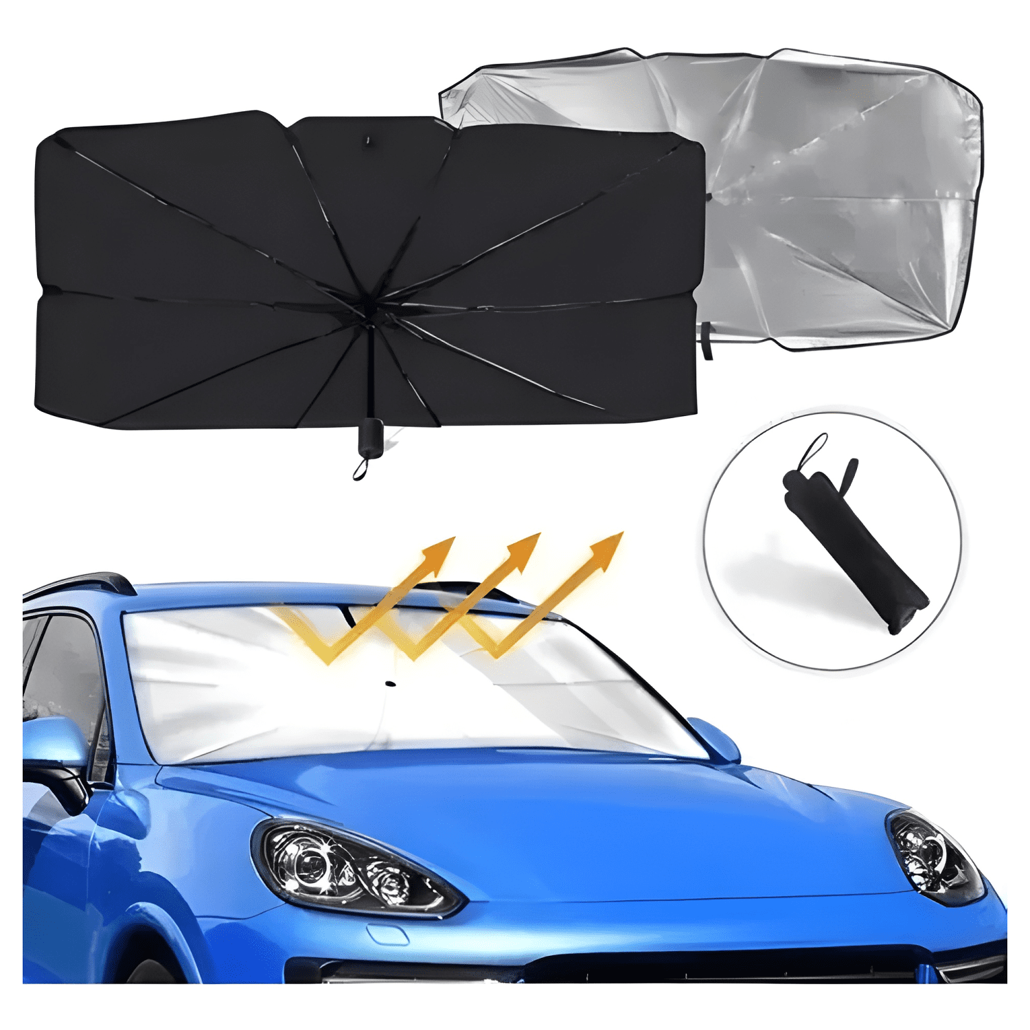 Parasol de Auto Quita Sol de Parabrisa Tipo Sombrilla Pro-1