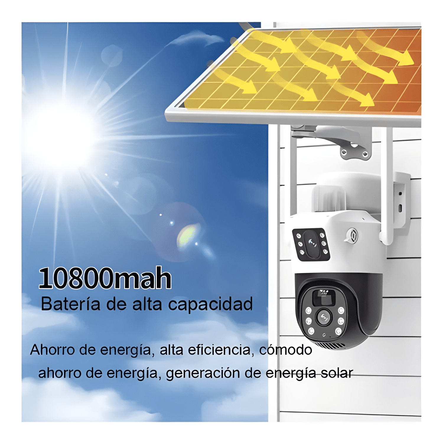 Cámara Solar Exterior 4g Inalámbrica Doble para Chip de Pro-3