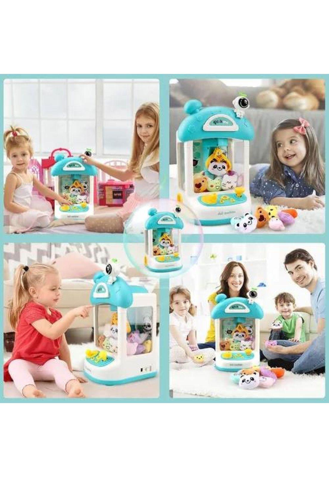 Mini Máquina Agarra - Atrapa Peluches Color Turquesa-3
