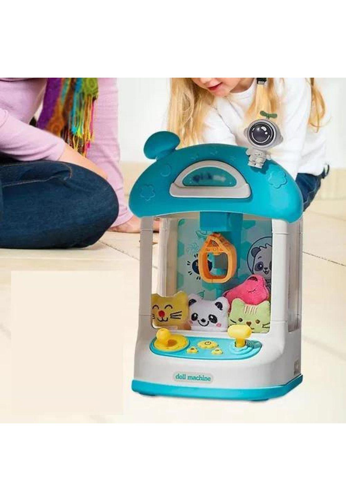Mini Máquina Agarra - Atrapa Peluches Color Turquesa-4