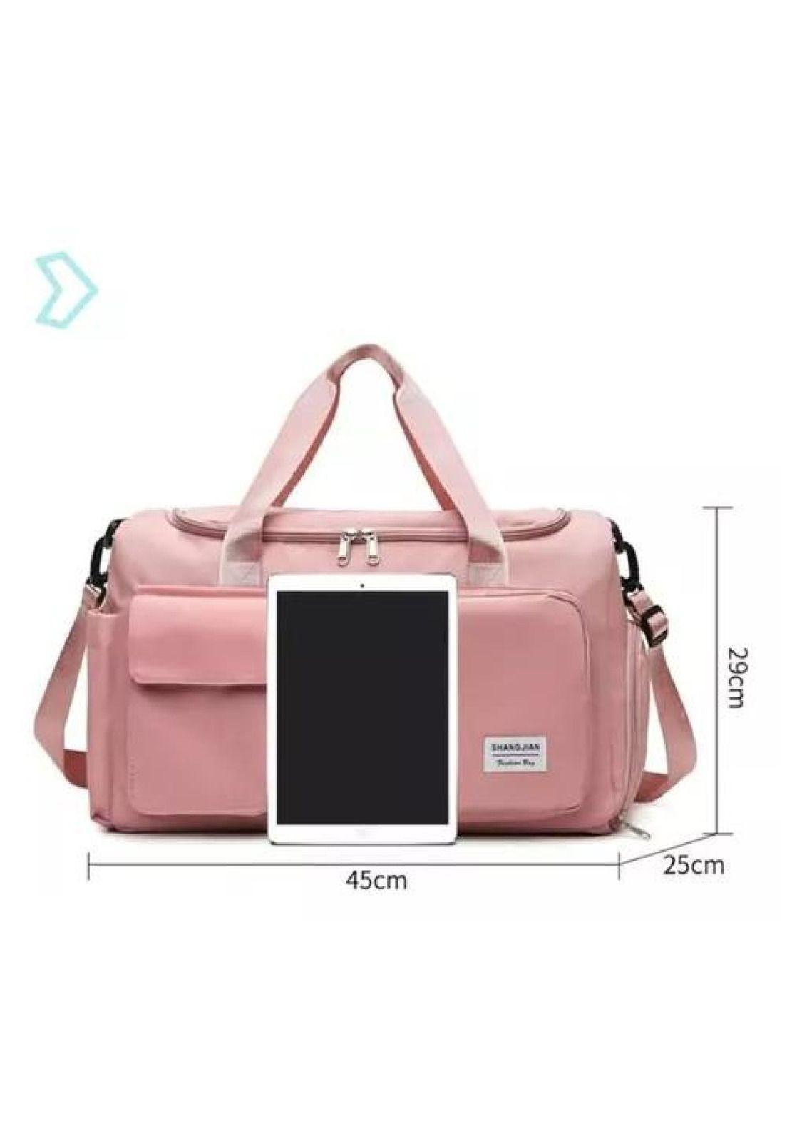 Bolso de viaje deportivo, 35 L, color rosado-2
