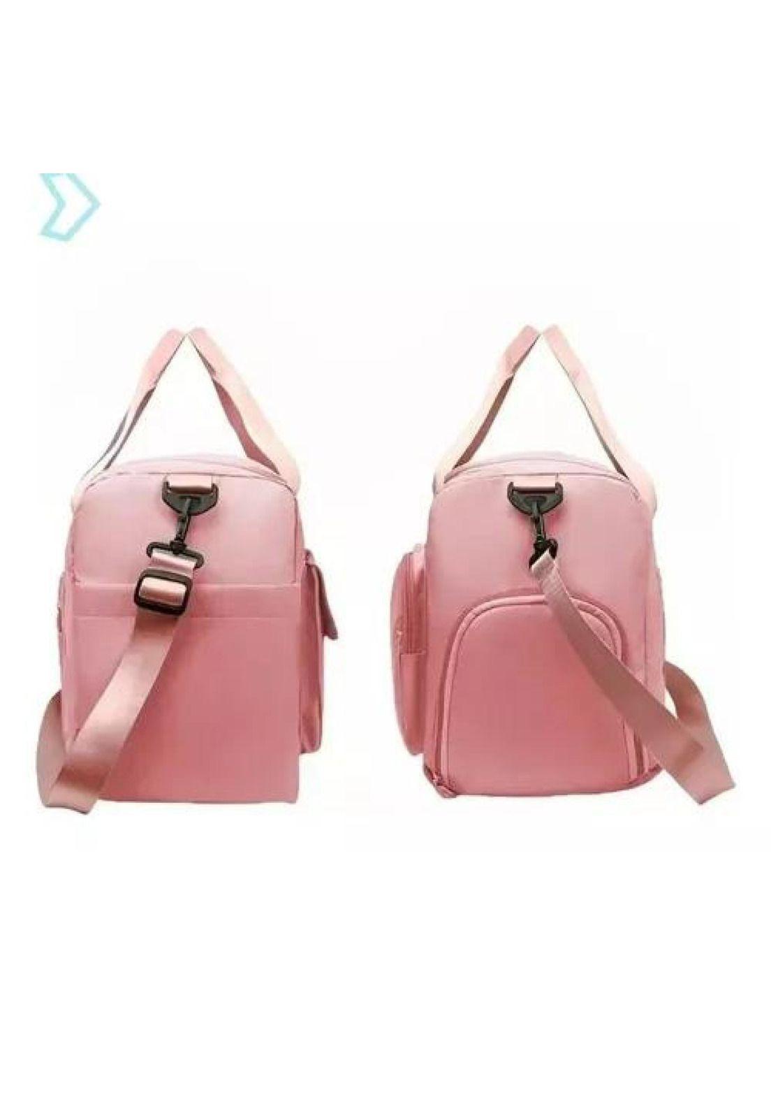 Bolso de viaje deportivo, 35 L, color rosado-3