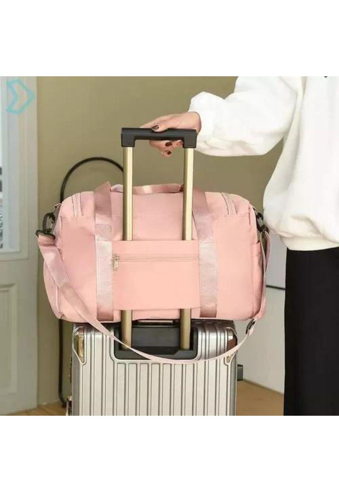 Bolso de viaje deportivo, 35 L, color rosado-4