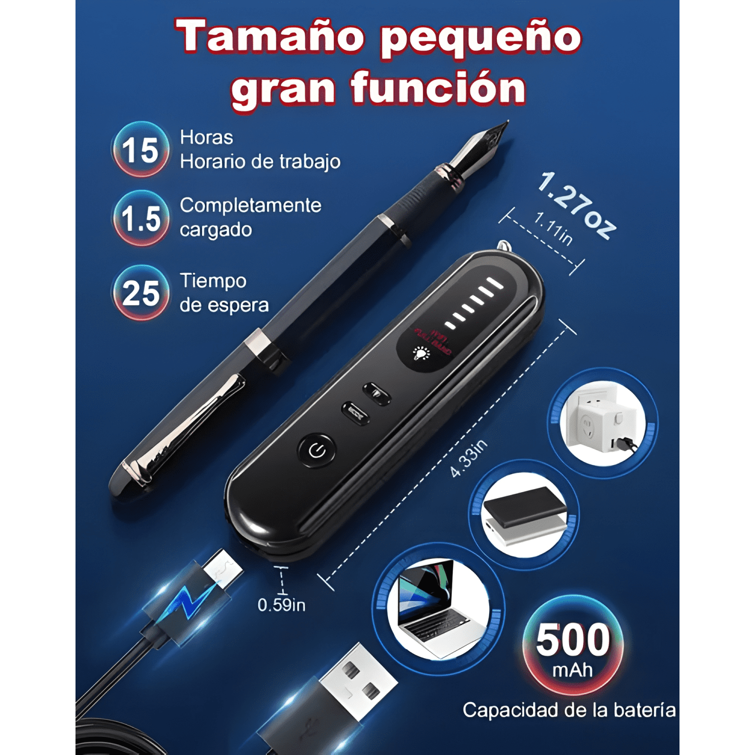 Detector de Cámara Mini Espía Micrófono y Rastreador Gps-4