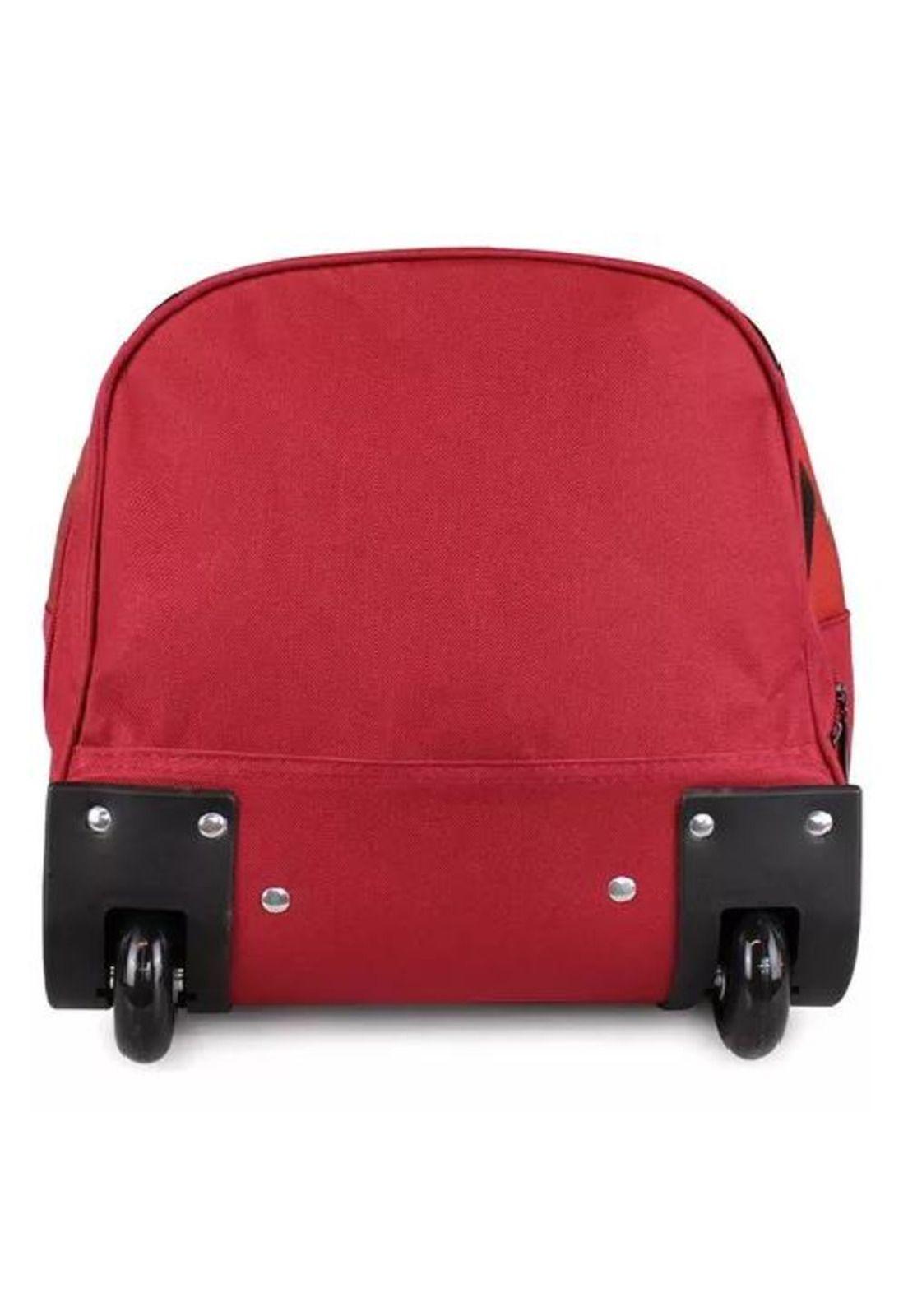 Bolso de viaje con ruedas Kross L, 131 L, rojo con candado-7