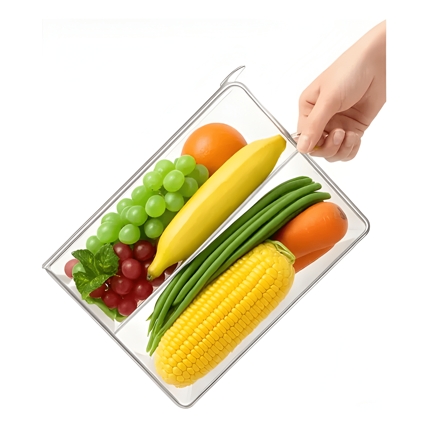 Caja organizadora refrigerador con tapa 3u-3