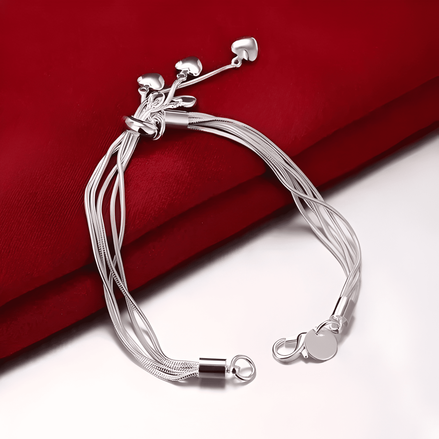 Pulsera mujer esclava brazalete plata 925 elegante-4