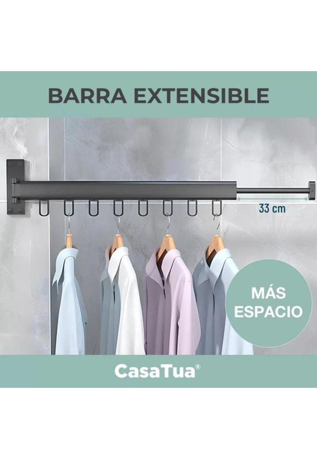 Tendedero plegable colgador ropa tamaño ajustable  negro-5