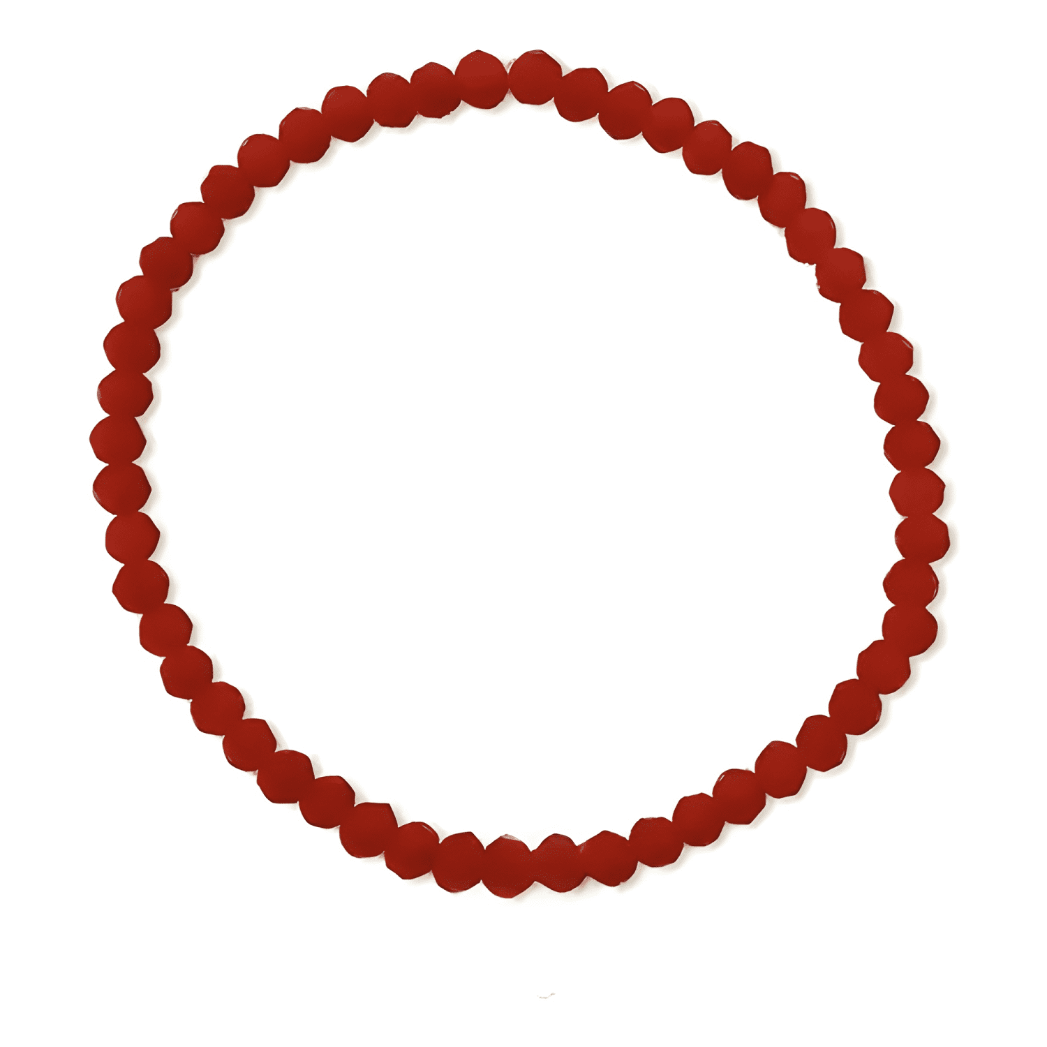 Pack 3 pulseras elásticas cristales rojos protección mujer-1