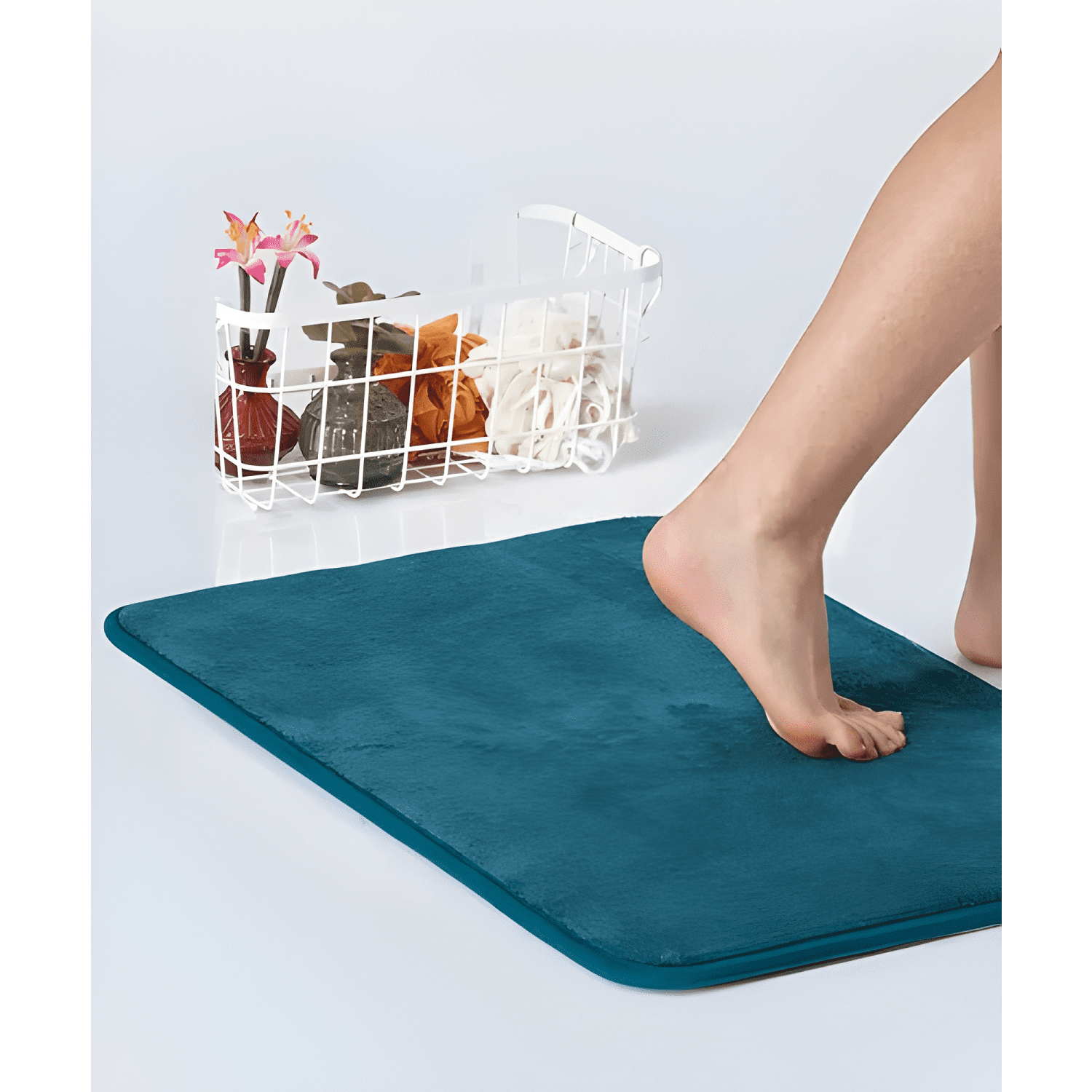 Alfombra De Baño Ultra Absorbente Antideslizante Piso Ducha-3