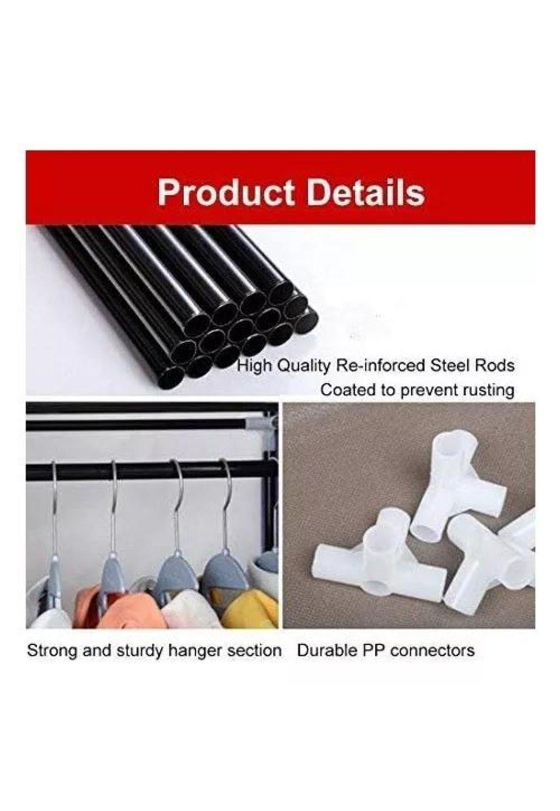 Armario closet ropero armable grande 175x45x130cm morado-3