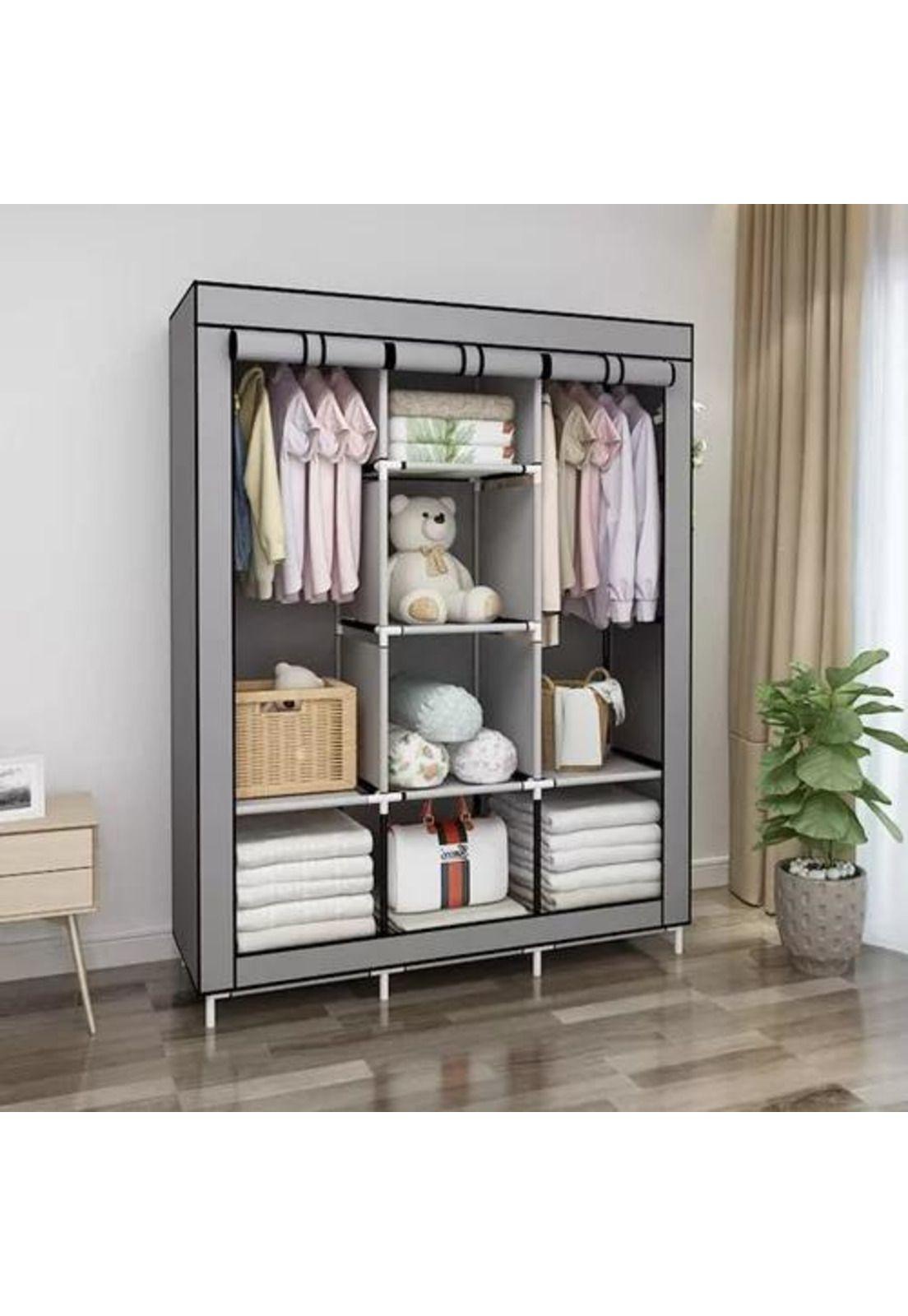 Armario closet ropero armable grande 175x45x130cm morado-5