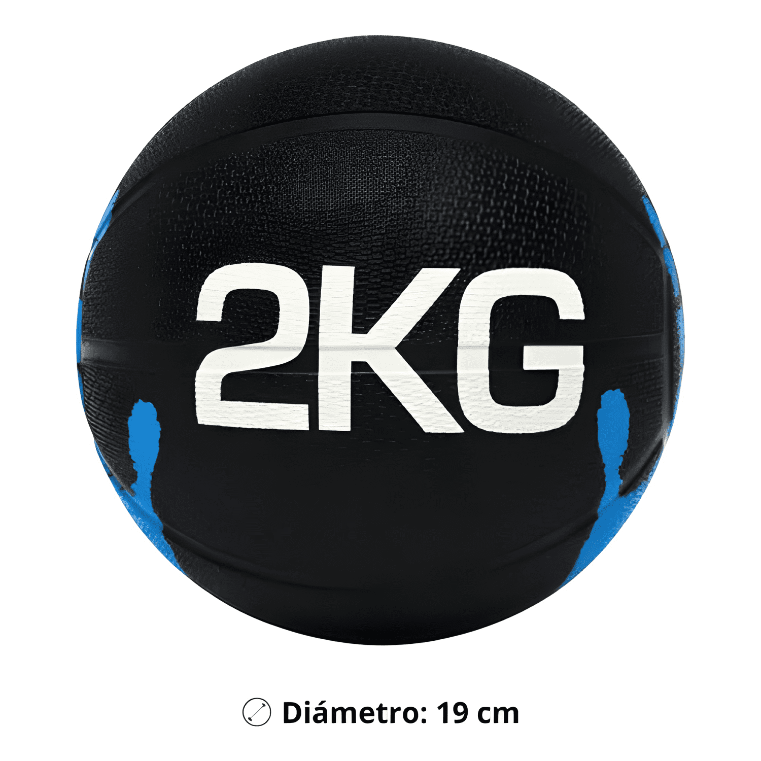 Balón medicinal 2kg con rebote para entrenamiento-1