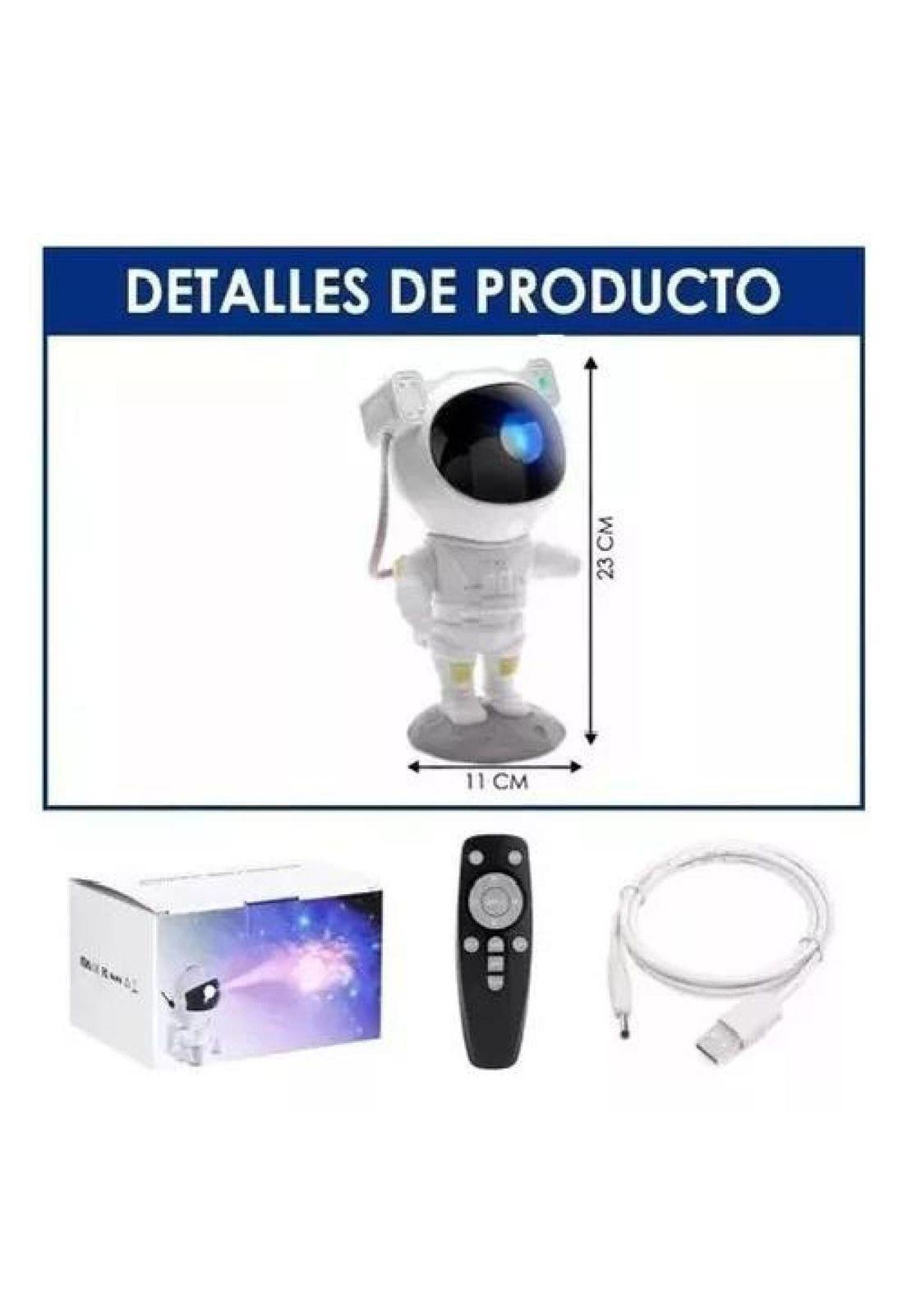 Proyector galaxia, lámpara LED de astronauta, color gris-3