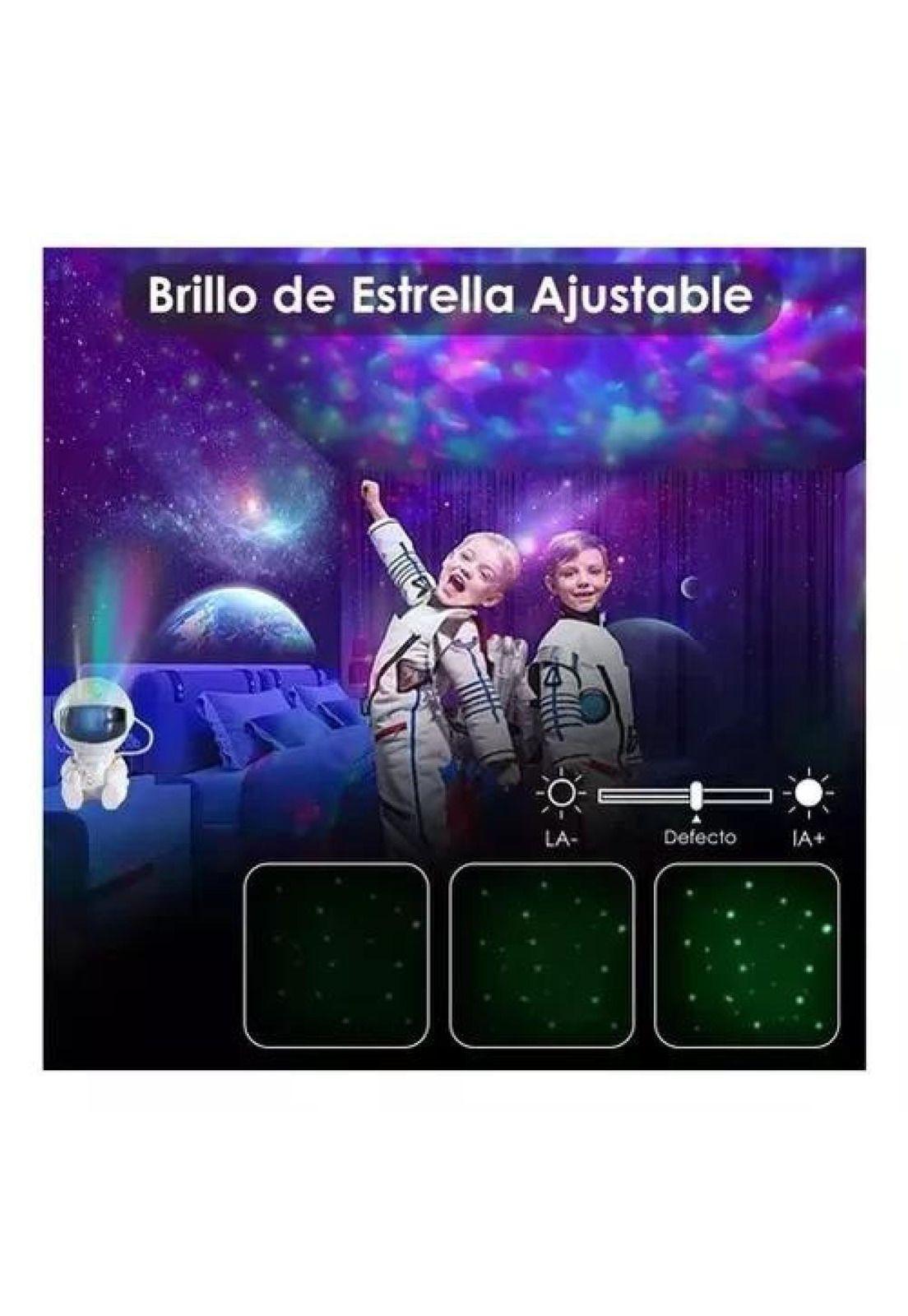 Proyector galaxia, lámpara LED de astronauta, color gris-4