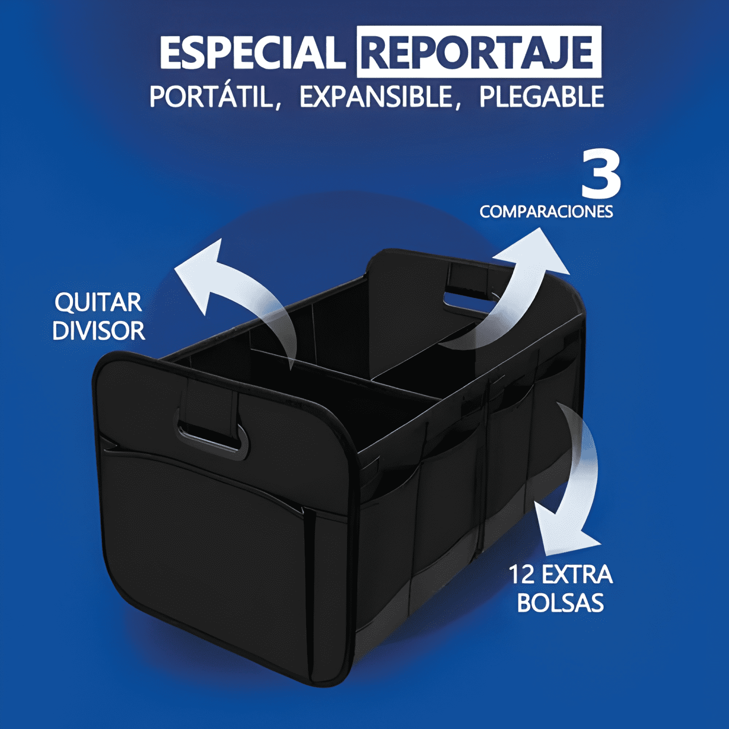 Caja Organizadora De Maleta Auto Bolso Maletero Plegabl #704-2