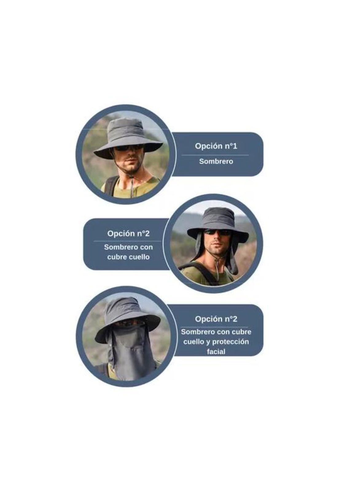 Sombrero Boonie Legionario Protección Solar Gris-1