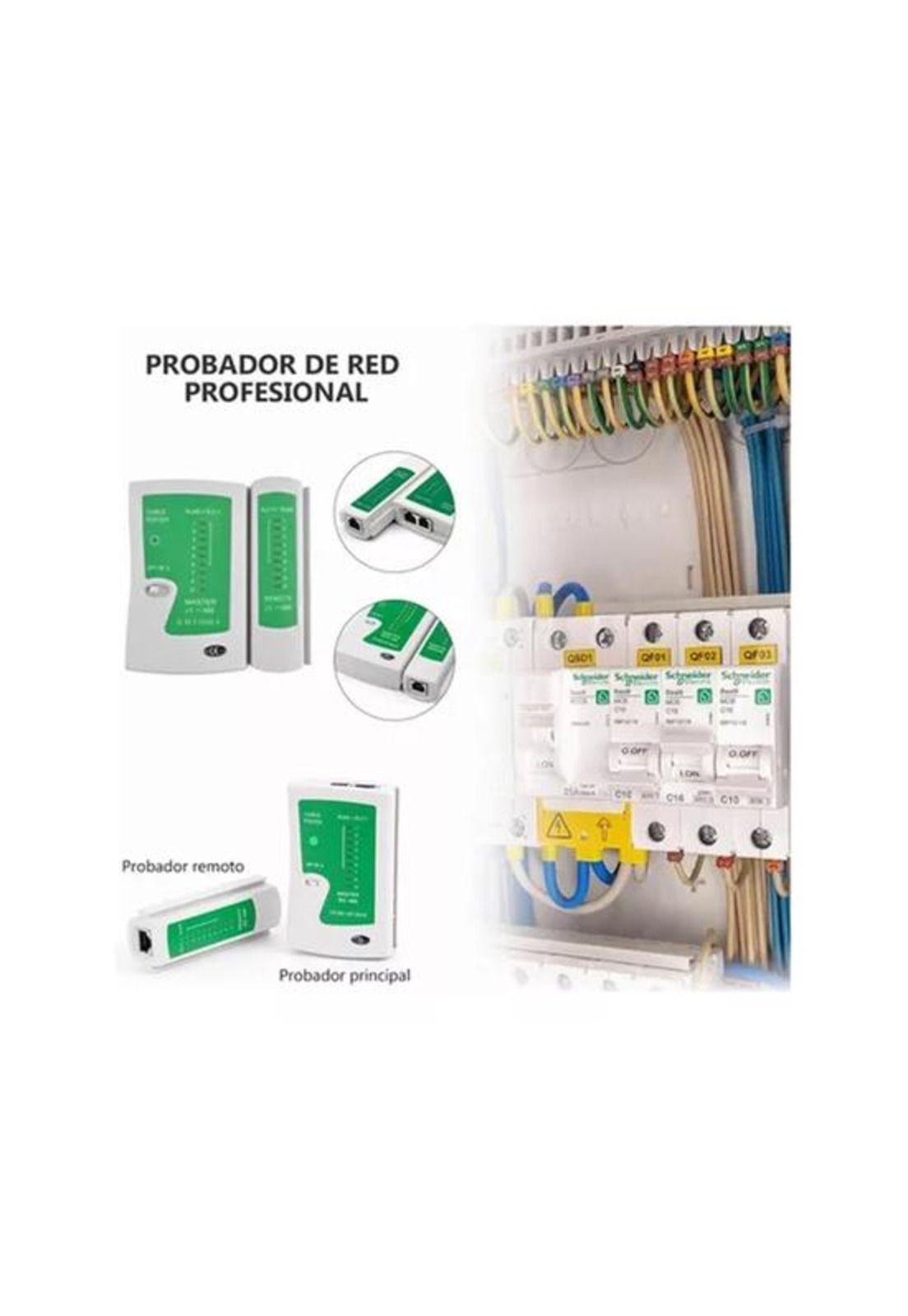 Kit de herramientas cableado redes básico, color negro-2