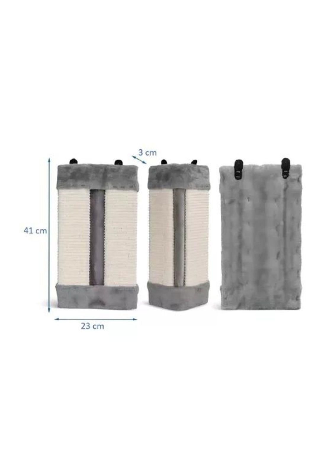Rascador pared gatos esquinero sofa sillon gato gris-4