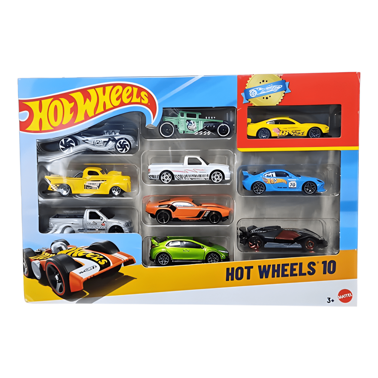 Pack 10 autos Hot Wheels coleccionables escala 1:64-2